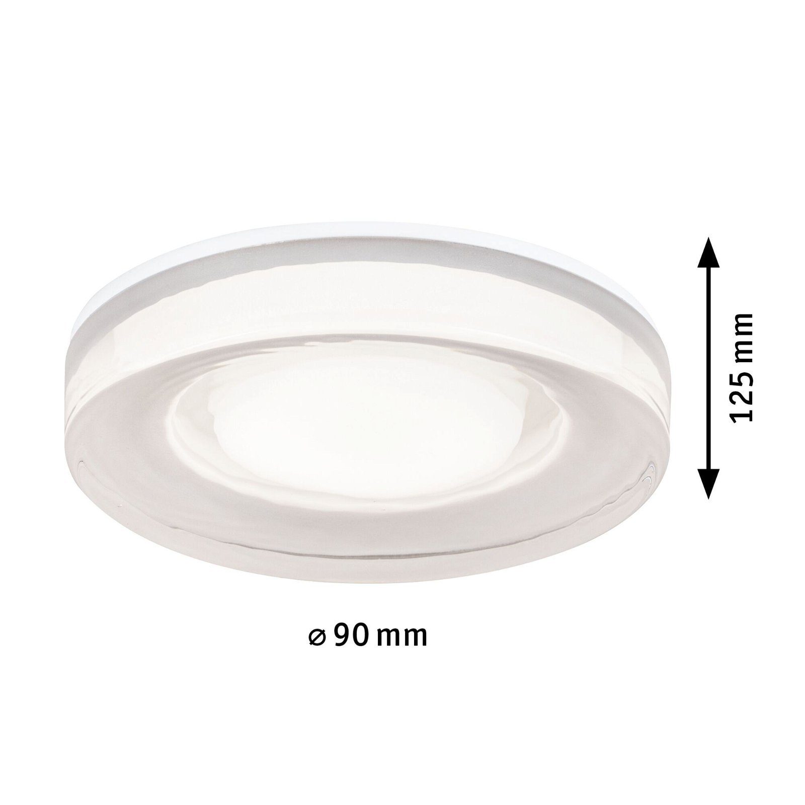 Paulmann Plafondlamp Selection Bathroom Luena IP65 max. 1x35W Wit Glas/Metaal