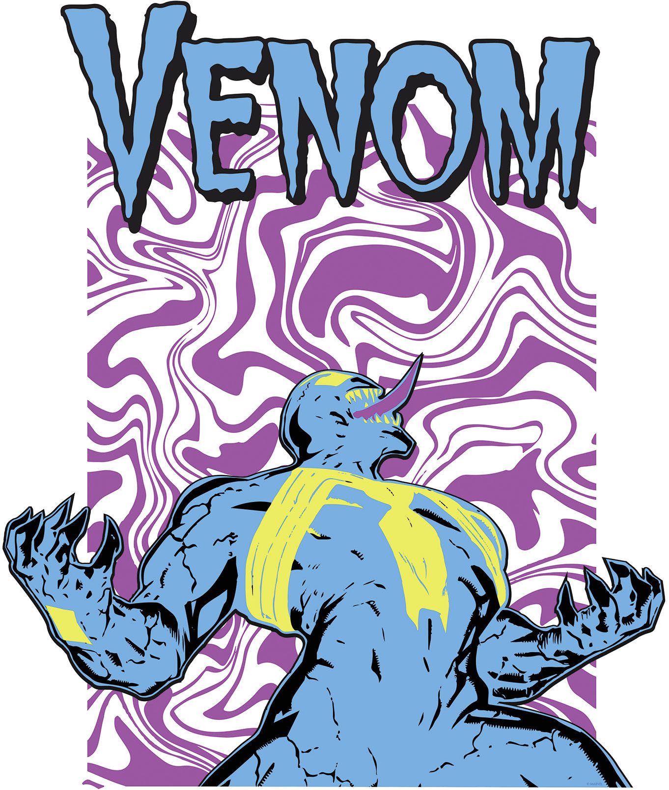 Komar Artprint Marvel Venom Colourful Scream 50 x 70 cm (breedte x hoogte) - kinderkamer, wandsticker (1 stuk)
