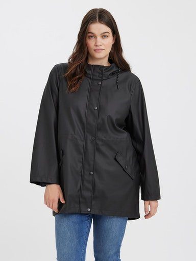 Vero Moda Curve Outdoorjack VMCMALOU COATED JACKET CUR NOOS