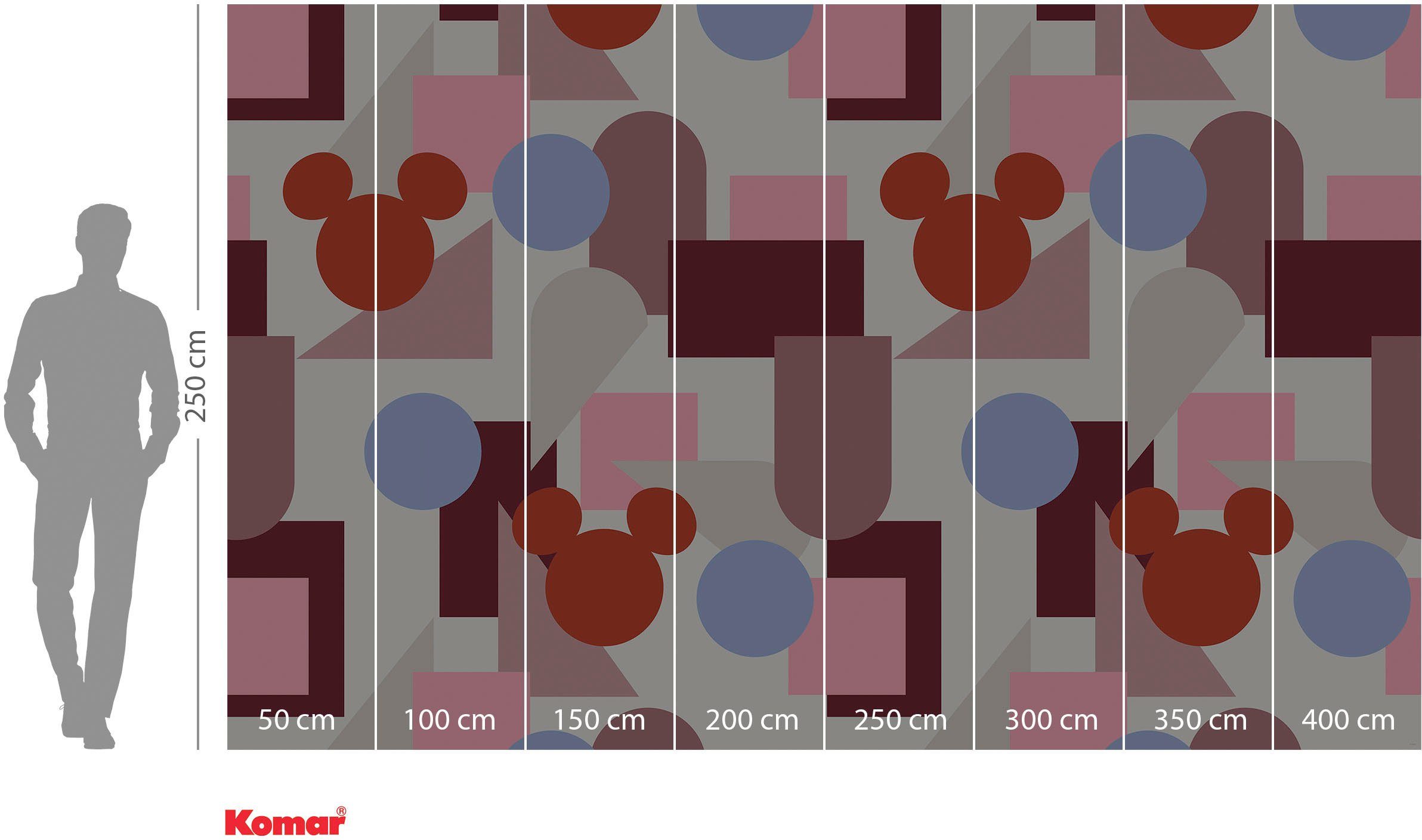 Komar Vliesbehang Digitale print vlies - Colourful Mickey - Afmeting 400 x 250 cm (1 stuk)