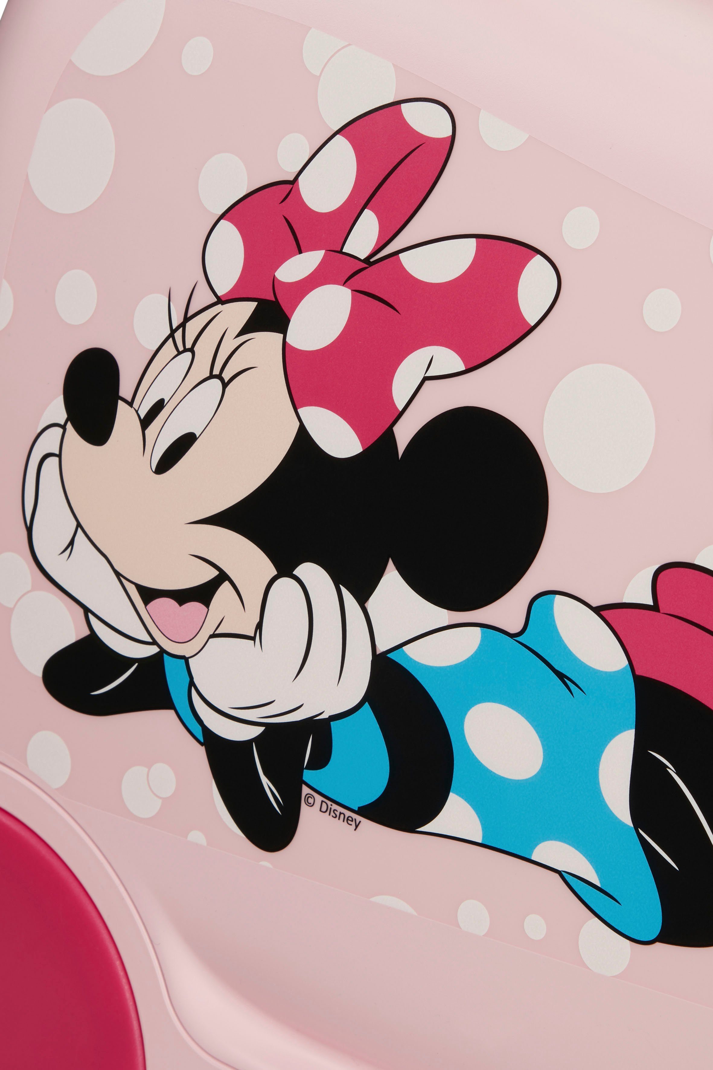 Samsonite Kinderkoffer Dream2Go Ride-on Trolley Disney Minnie Glitter Handbagage kinderreis koffer om op te zitten en te trekken