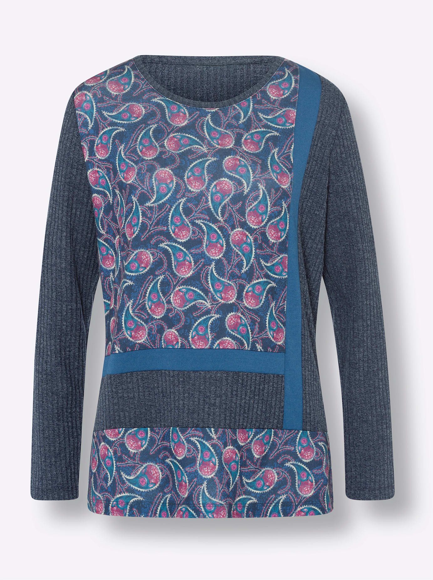 heine Shirt met lange mouwen Gedessineerd shirt (1-delig)