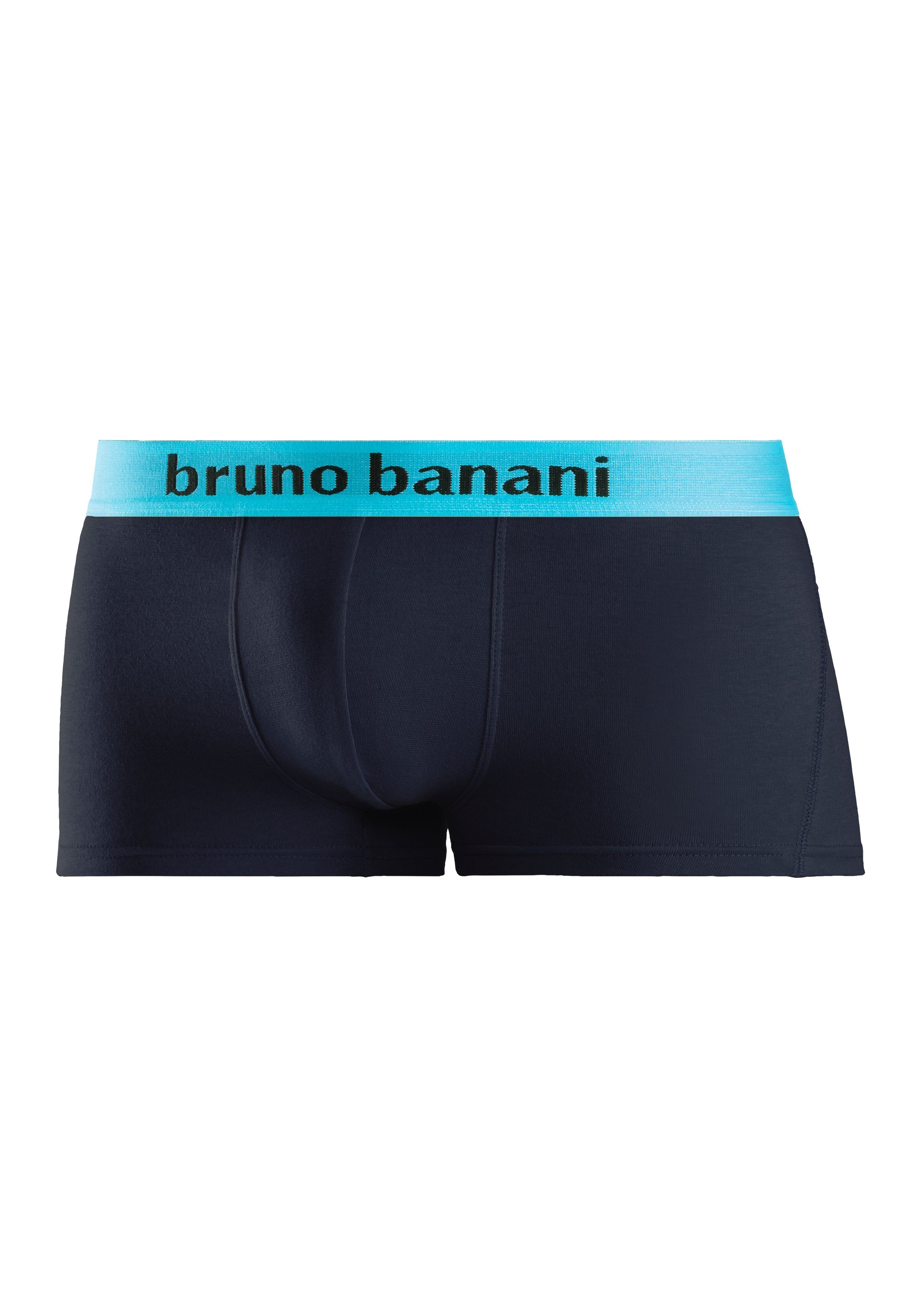 Bruno Banani Hipster strak zittende boxershorts met logo webband van katoenmix (set, 4 stuks)