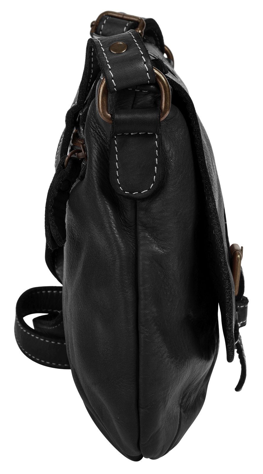 Cluty Schoudertas echt leer, made in italy