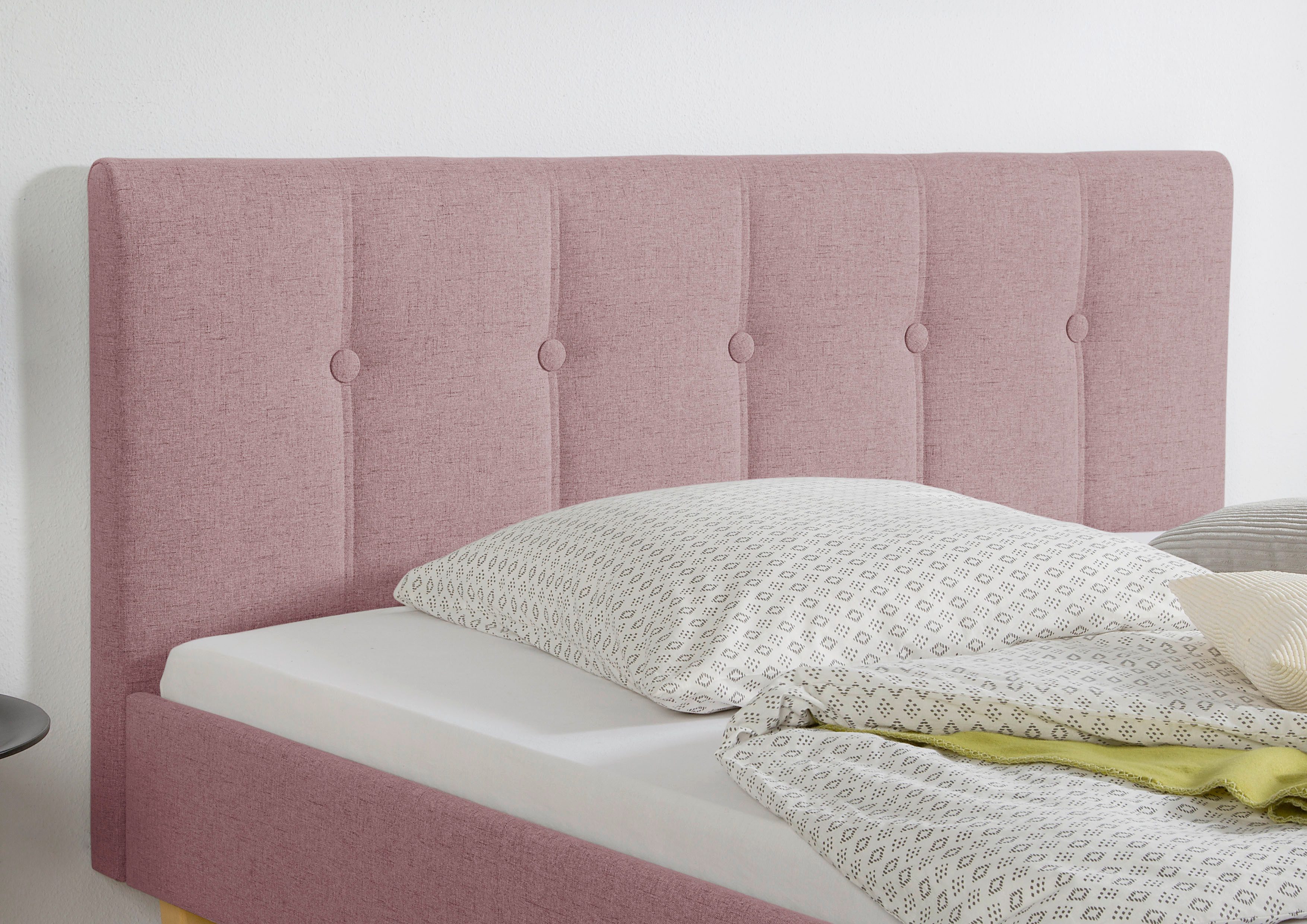 Maintal Gestoffeerd bed Leesburg Zijkanten van het bed zelf te monteren, zonder bedkist