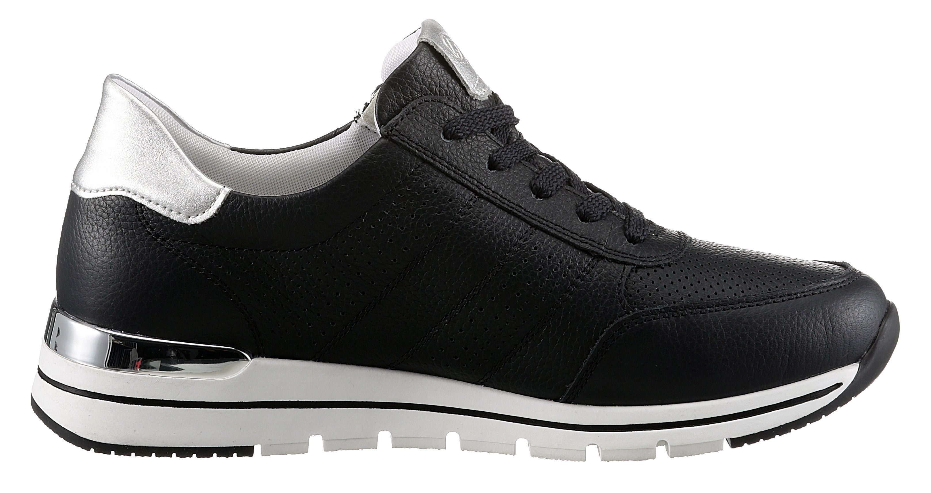 Remonte Sneakers met sleehak met gepolsterde voetbed, vrijetijdsschoen, lage schoen, veterschoen