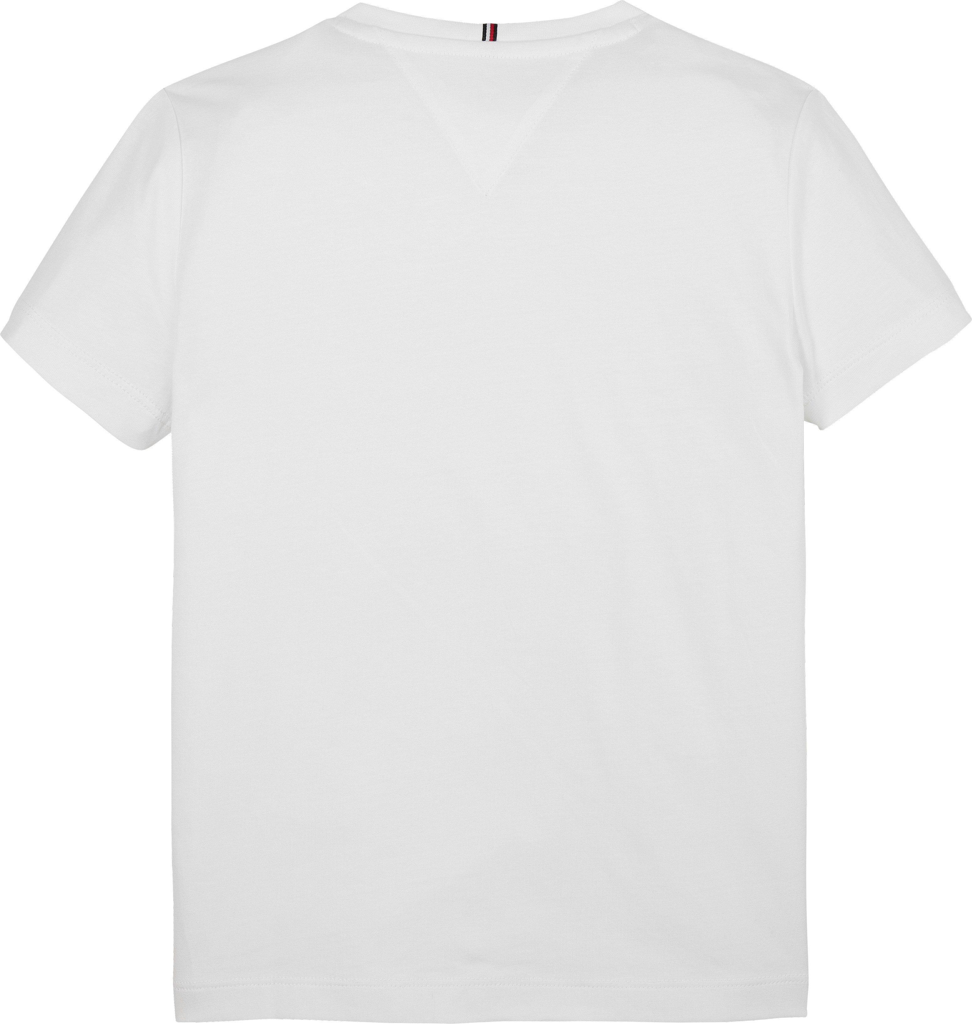 Tommy Hilfiger T-shirt TOMMY SCRIPT SEQUINS TEE SS voor kinderen tot 16 jaar, met pailletten