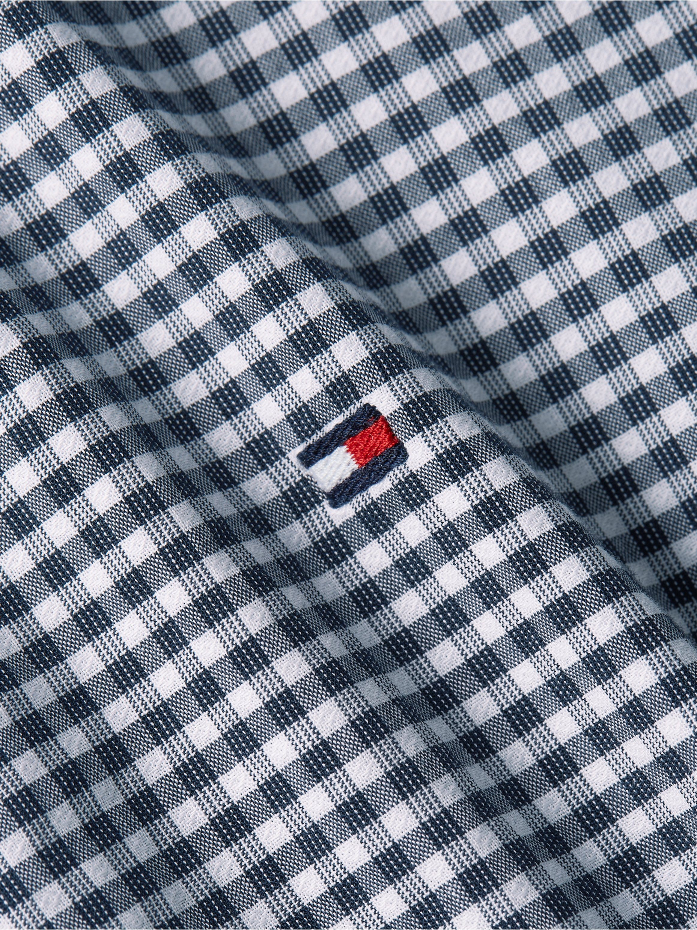 Tommy Hilfiger Geruit overhemd FLEX TEXTURED GINGHAM SF SHIRT