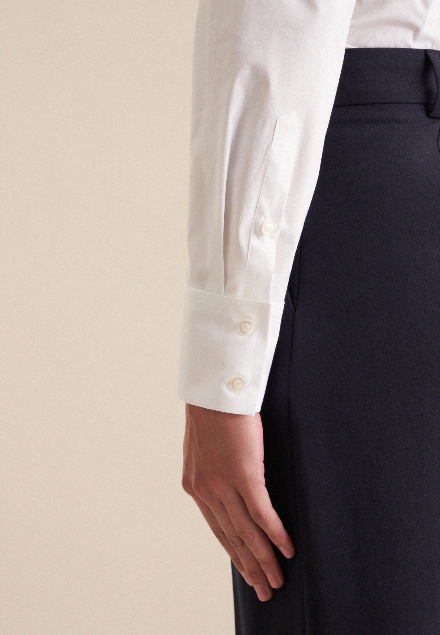 seidensticker Klassieke blouse Zwarte roos