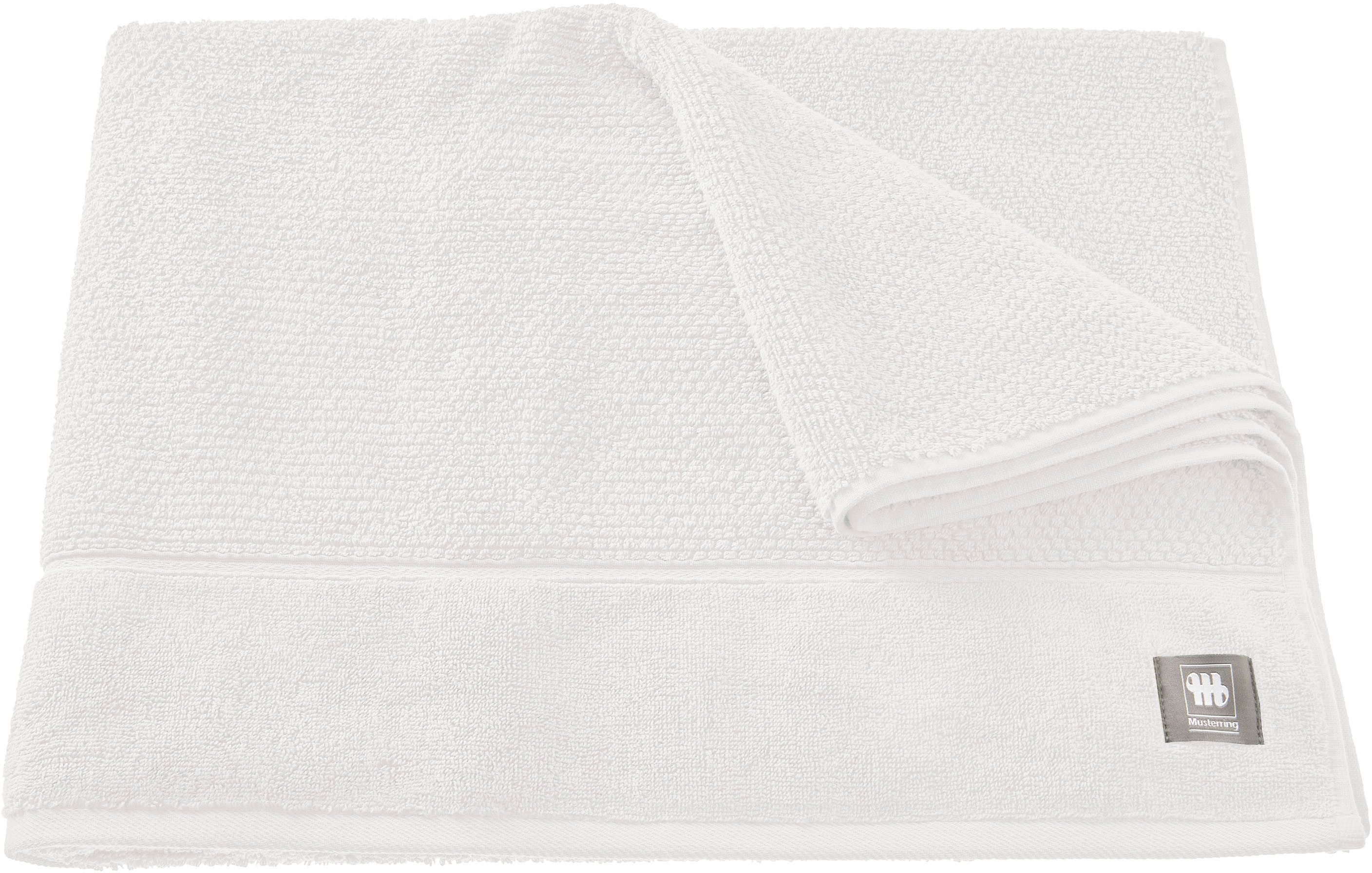 Musterring Badlaken Solid huidvriendelijke airtouch kwaliteit (1 stuk) handdoeken maat 100 cm x 150 cm wit