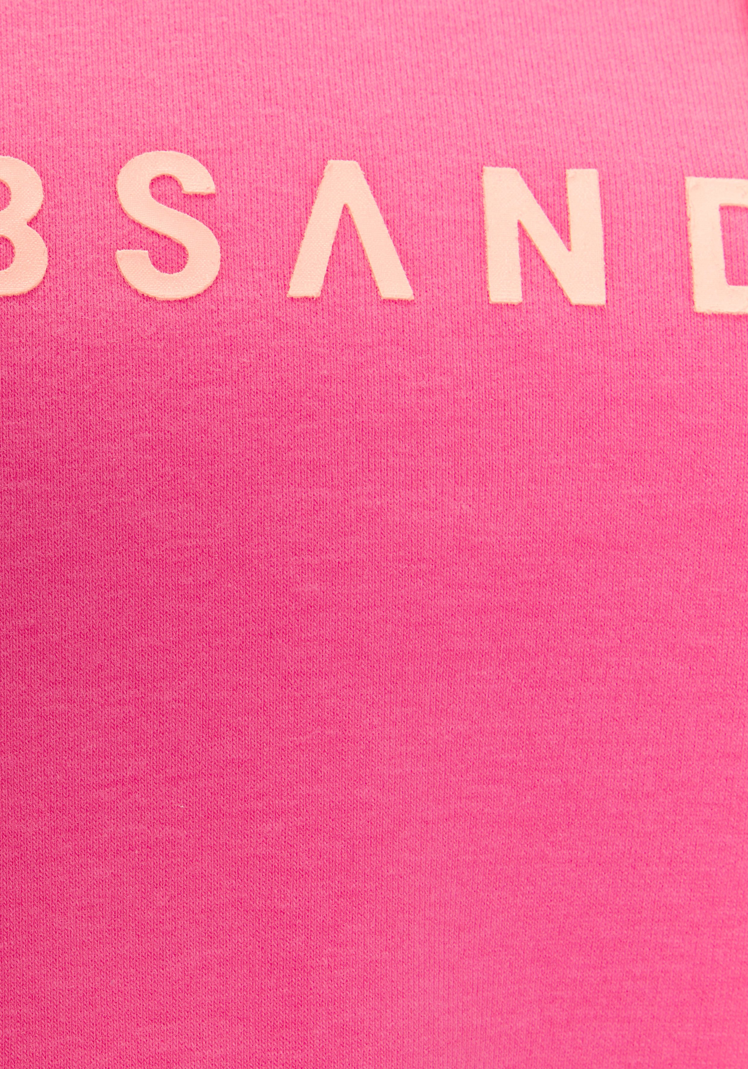 Elbsand Hoodie Svana met logoprint, comfortabele hoodie, zijslitsen