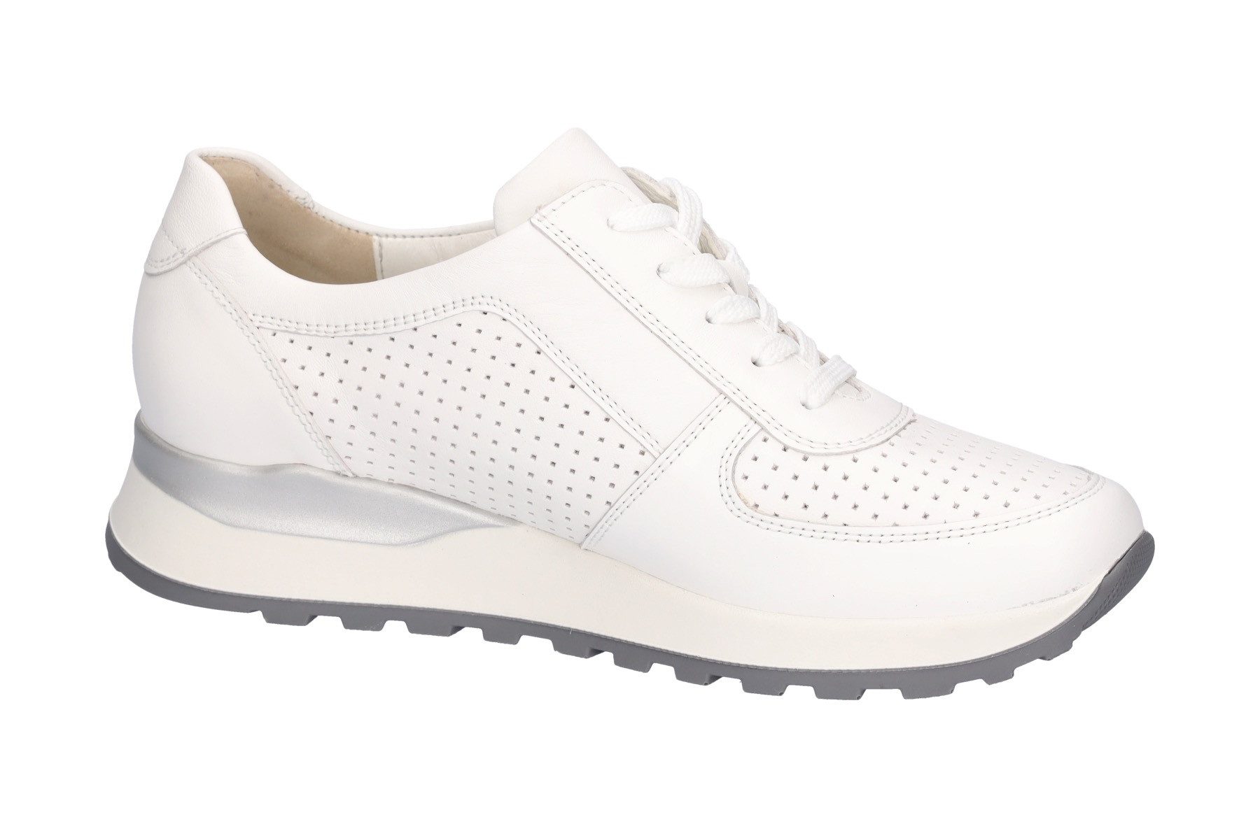 Waldläufer Sneakers met sleehak Hiroko , veterschoenen, lage schoen, vrijetijdsschoen in schoenmaat h (= zeer breed)