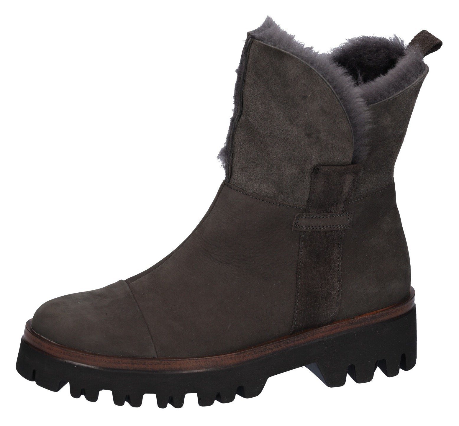 Waldläufer Winterlaarzen H-LONDON , comfortboots, profielzool, met knuffelige kraag, comfortabele breedte g