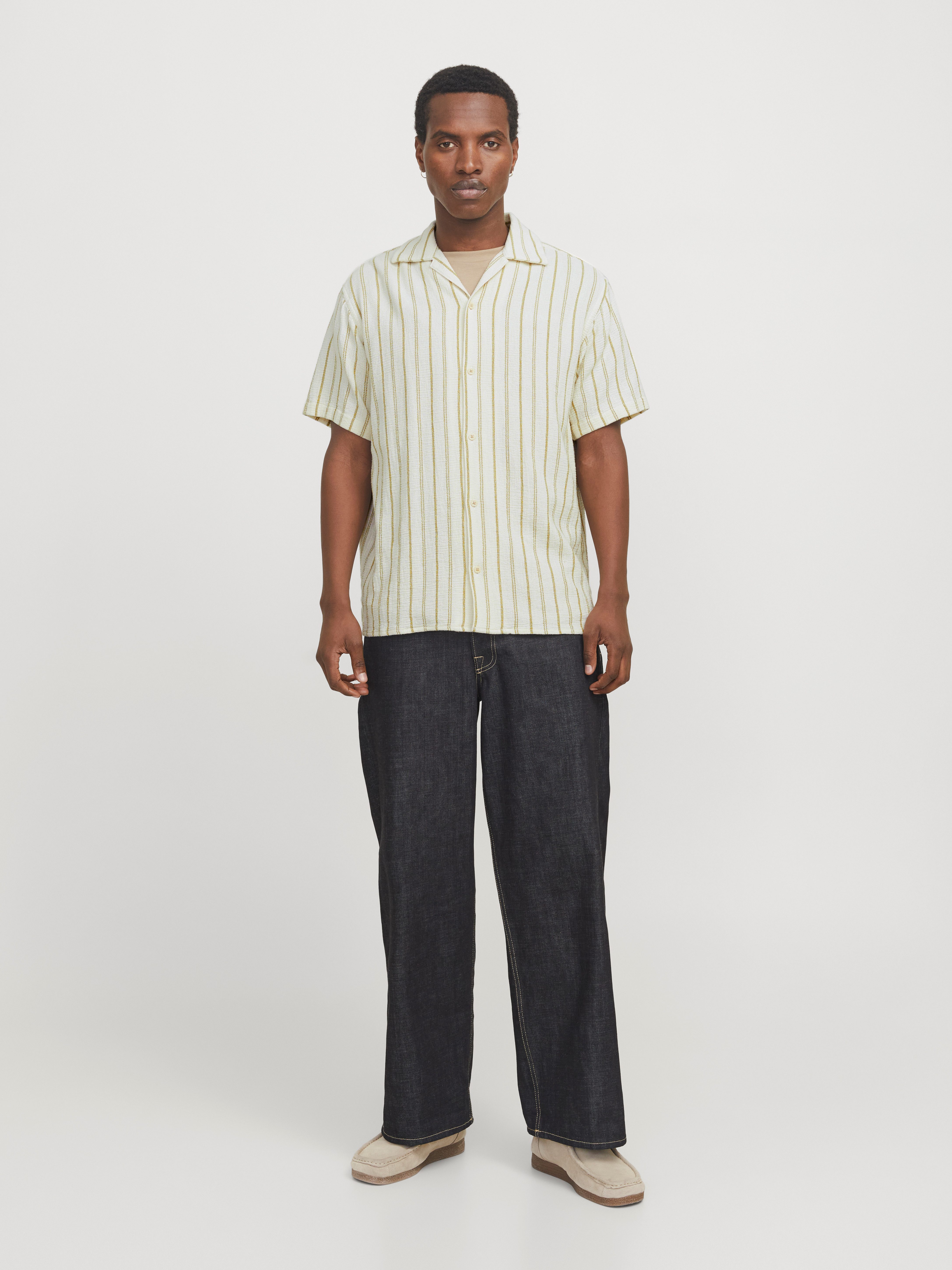 Jack & Jones Overhemd met korte mouwen JORCOBA STRIPE RESORT SHIRT SS SN