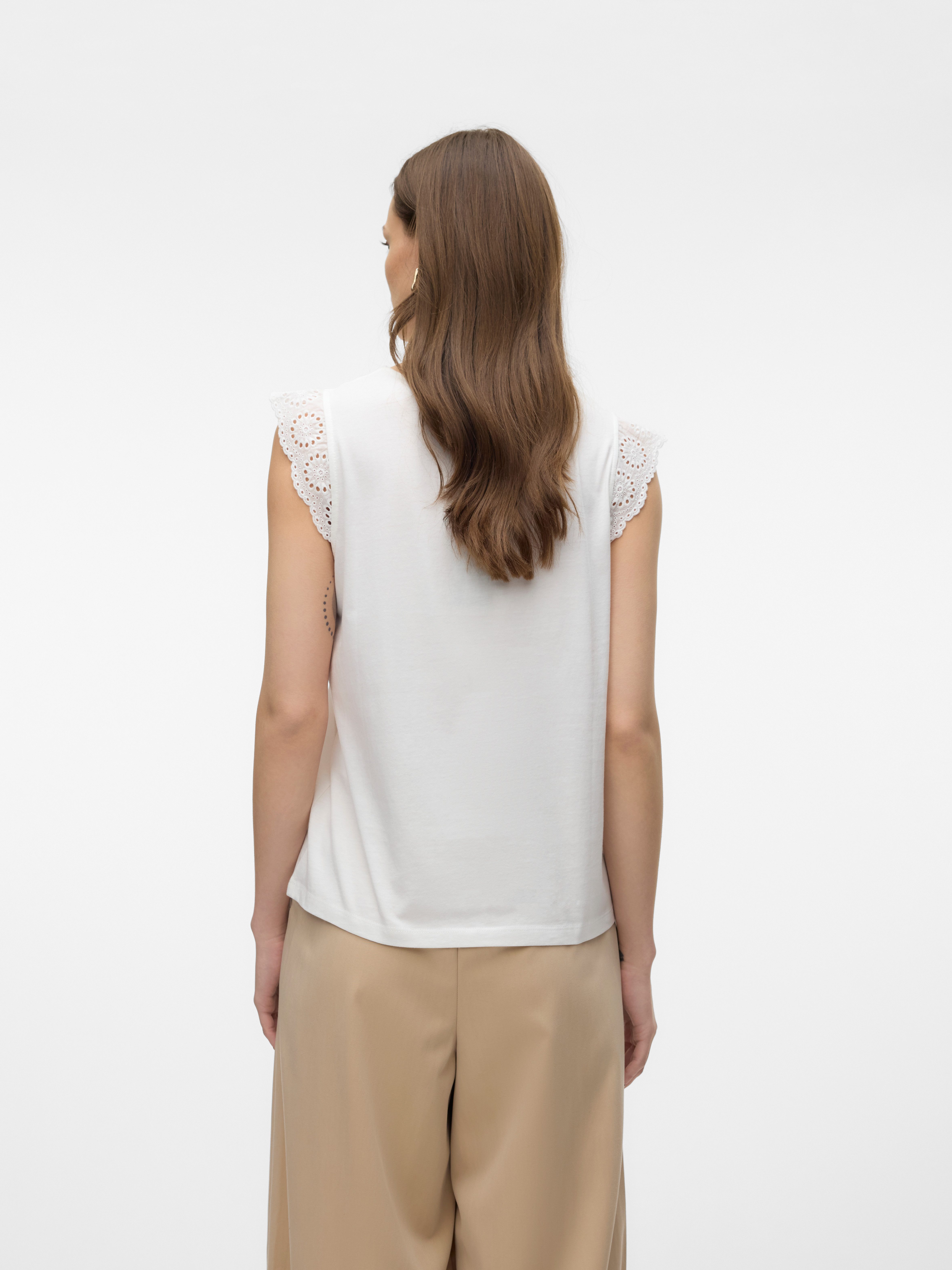 Vero Moda T-shirt VMEMILY SL GATHERING TOP JRS NOOS