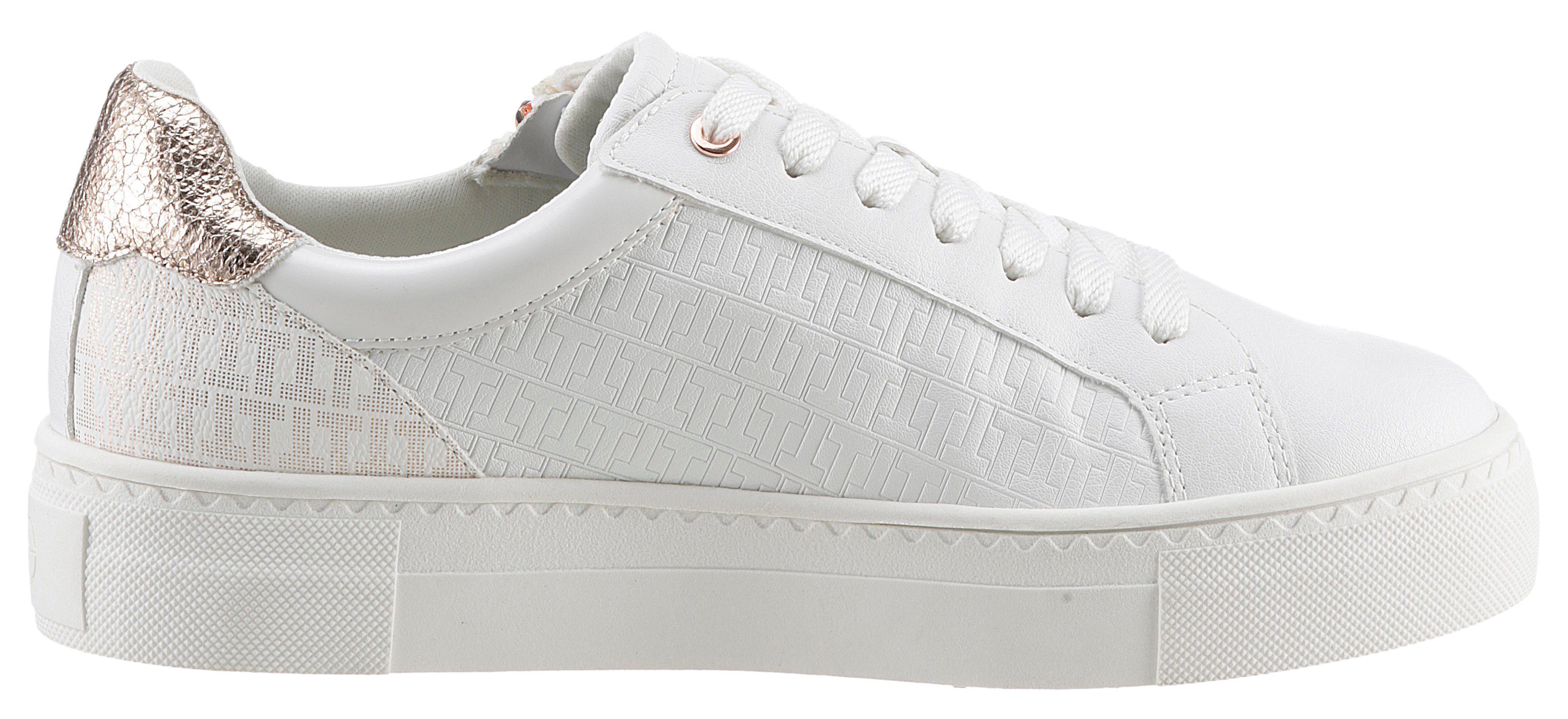Tamaris Plateausneakers vrijetijdsschoen, lage schoen, veterschoen in vegan uitvoering