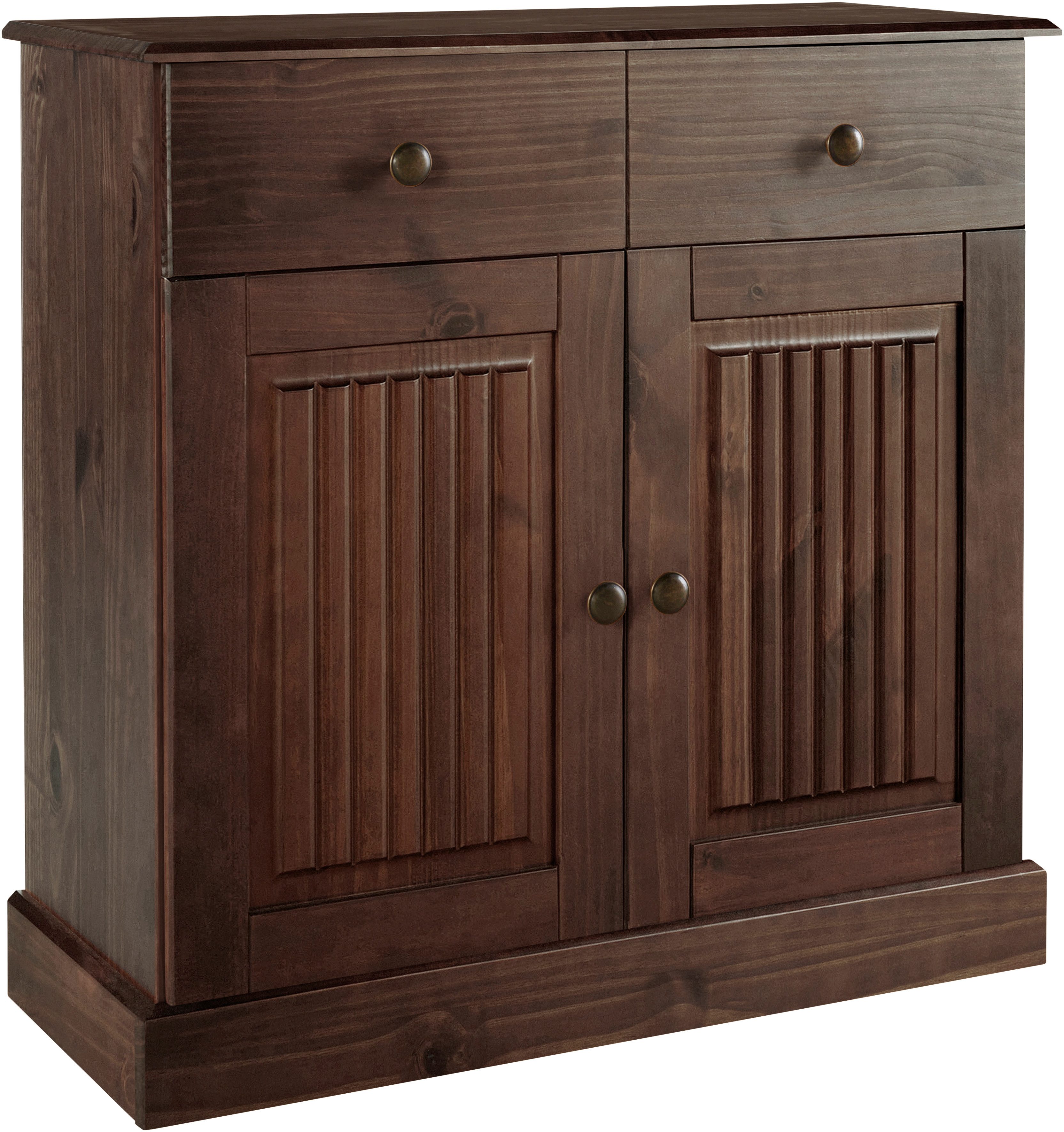 Home affaire Dressoir Liotta Commode met verstelbare inlegplank, massief dennenhout