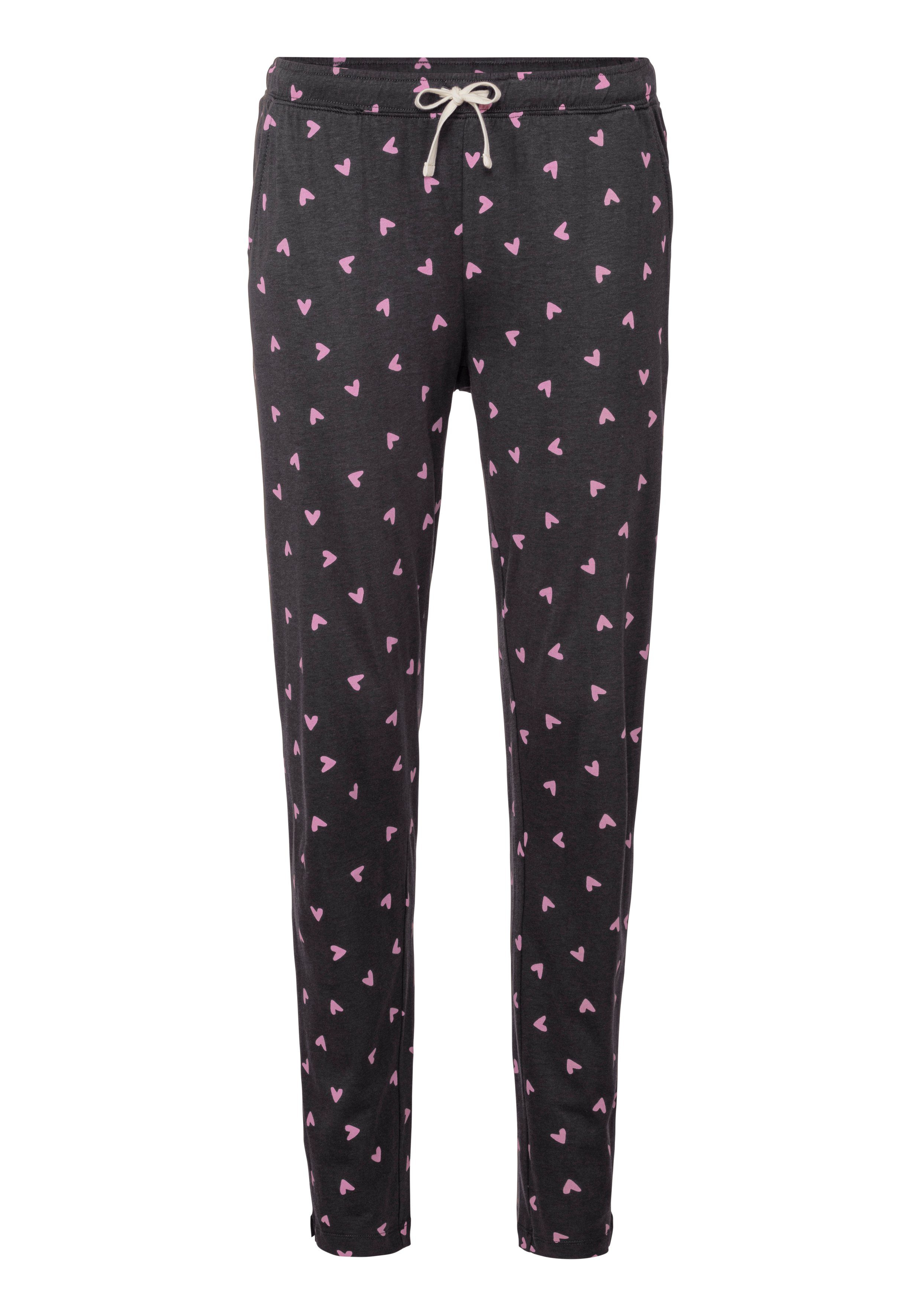 s.Oliver RED LABEL Beachwear Pyjama met hartjesprint (2-delig)