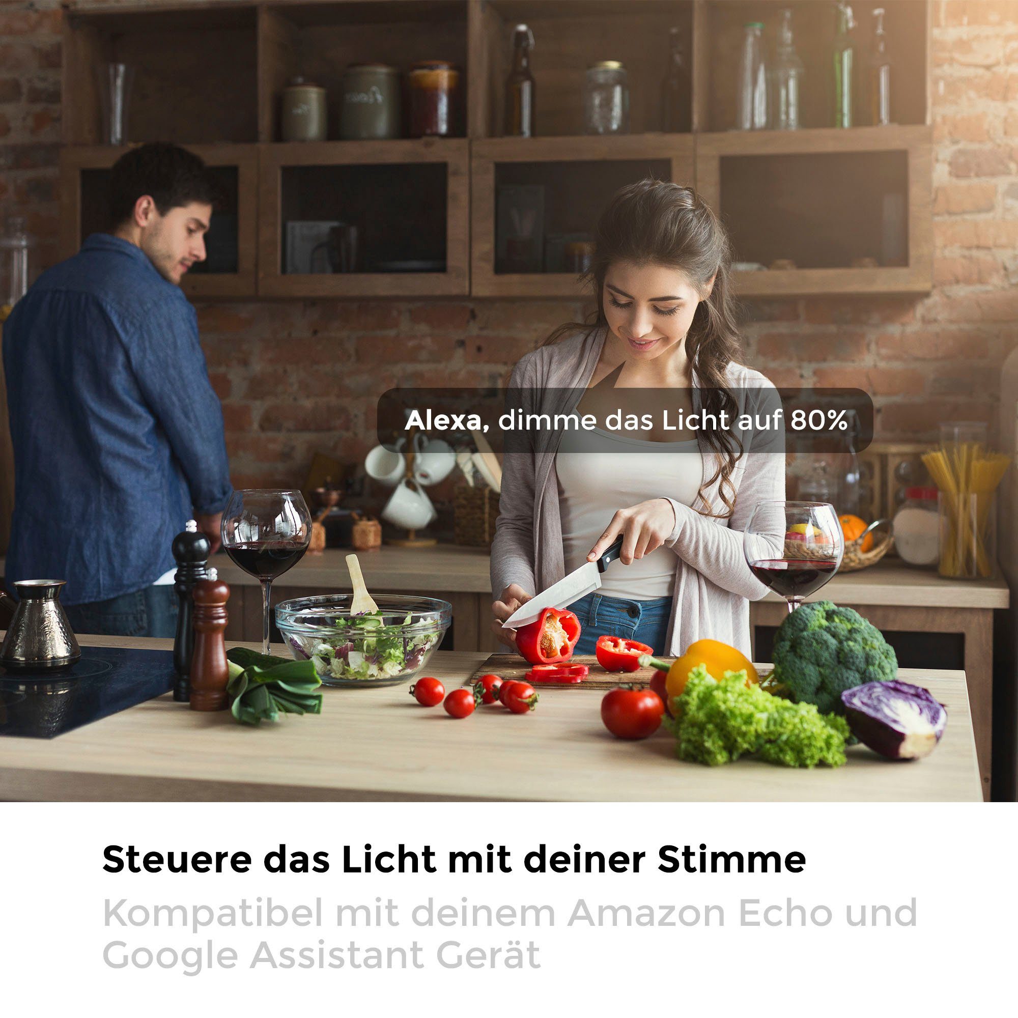 B.K.Licht Led-plafondlamp BK_SD1476 WiFi RGB-CCT plafondlamp, APP bediening, iOS+Andorid incl. afstandsbediening, kleurverandering en lichteffecten, ø 39 cm (1 stuk)