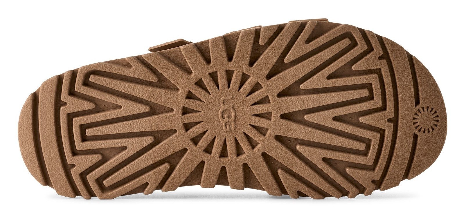 UGG Slippers GOLDENGLOW SLIDE , plateauschoen, sandaal, flats met voetbed