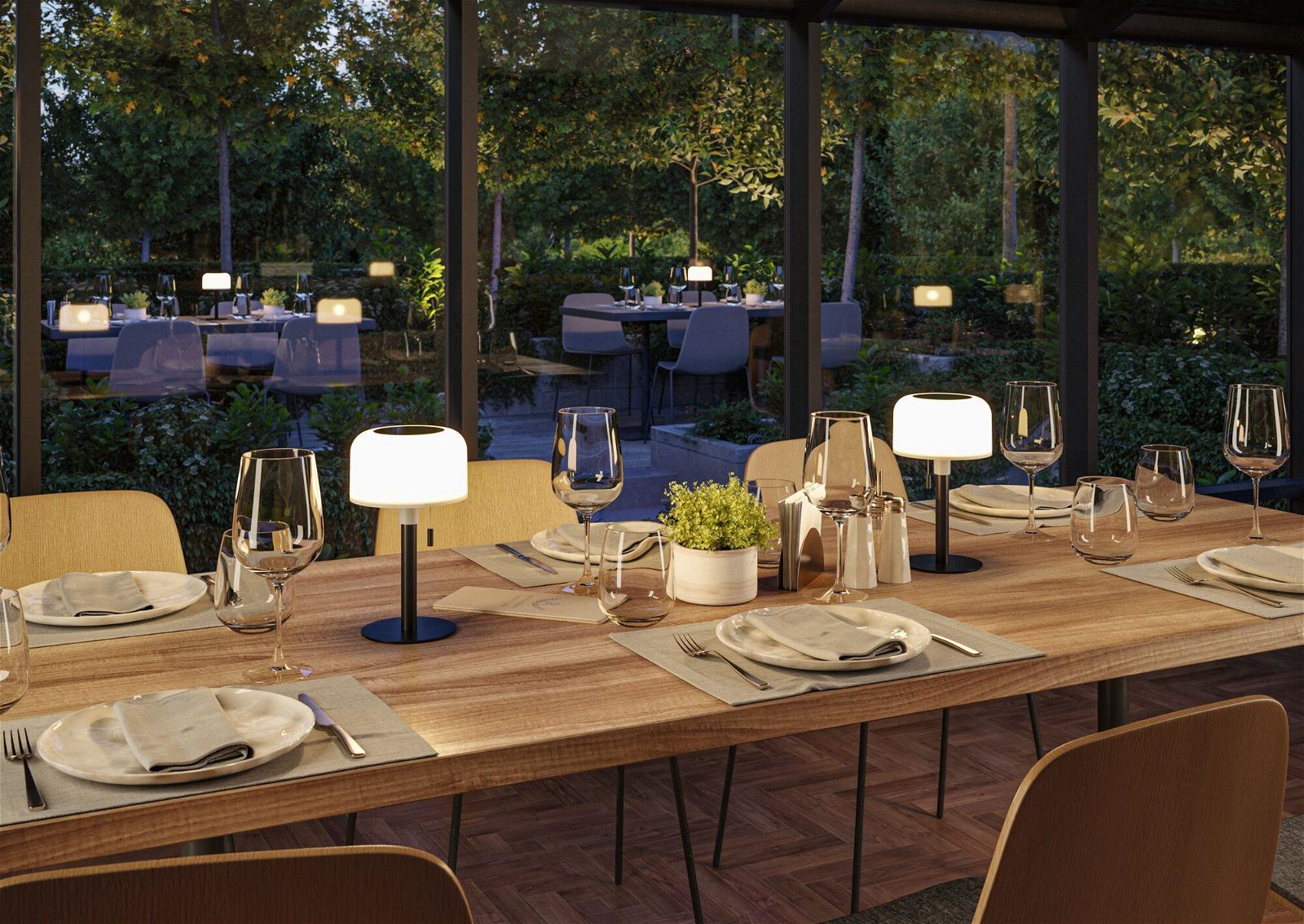 Paulmann Led-tafellamp voor buiten Mobiele Solar Bartja IP44 2700K USB-C Accu (1 stuk)