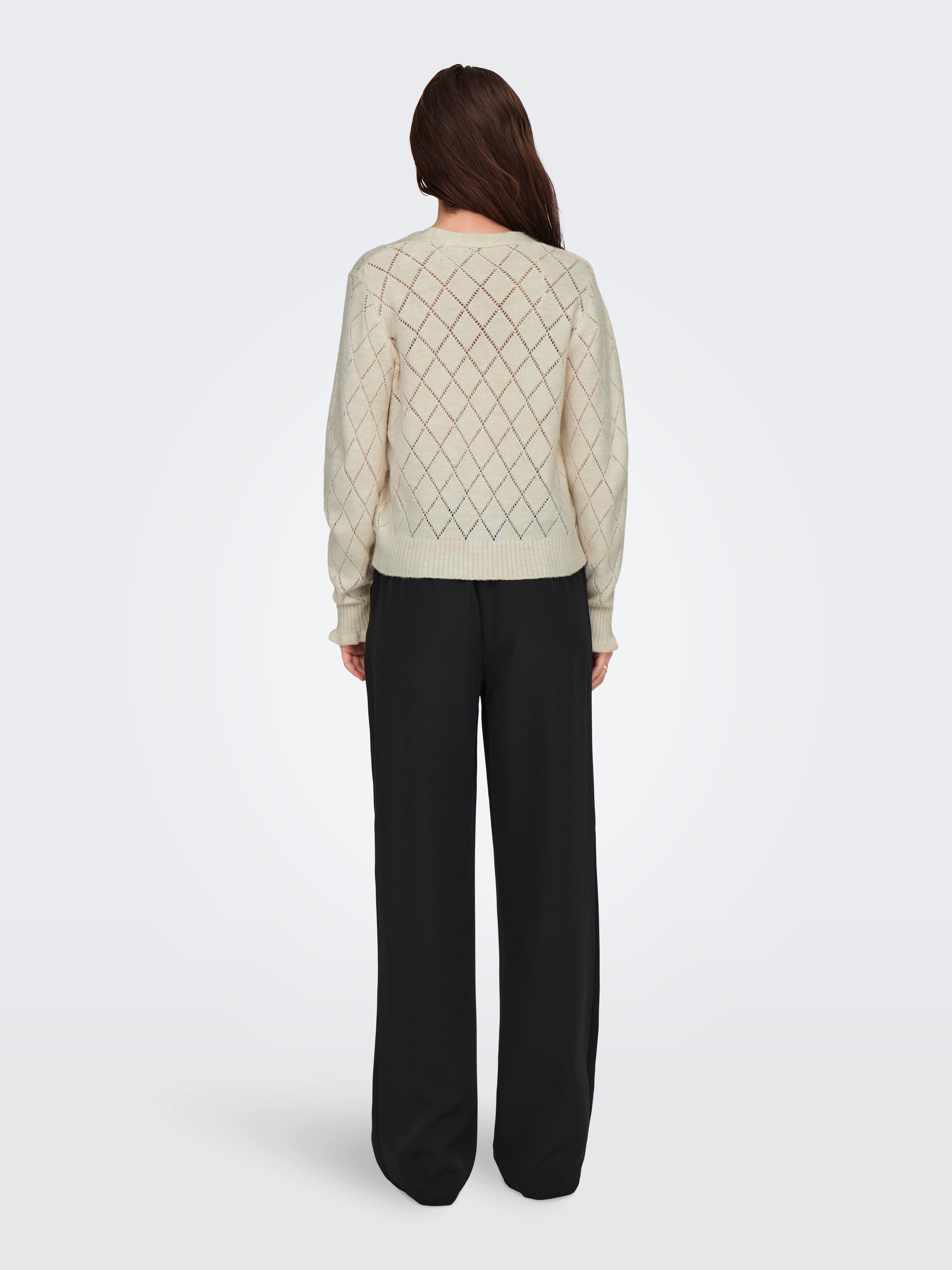 JDY Vest JDYLETTY L/S V-NECK STRUC CARDI KNT NOOS