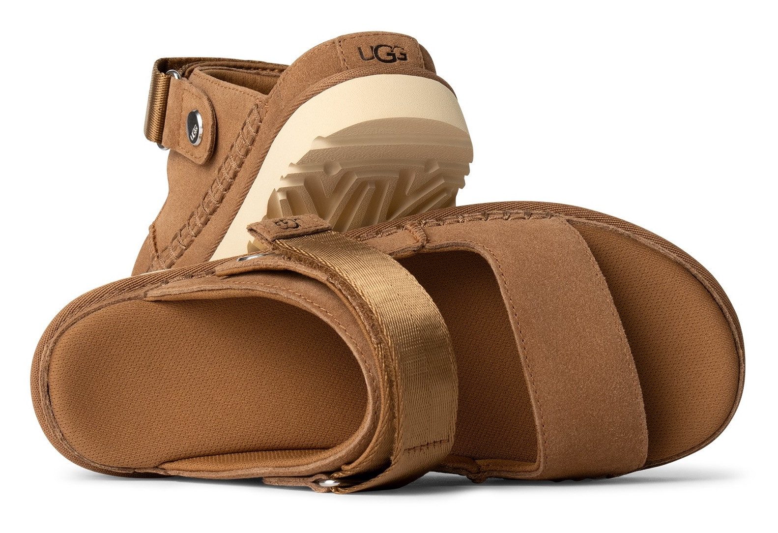 UGG Plateausandalen GOLDENSTAR GLIDE , klompen, muiltjes, zomerschoen met zachte voetbed