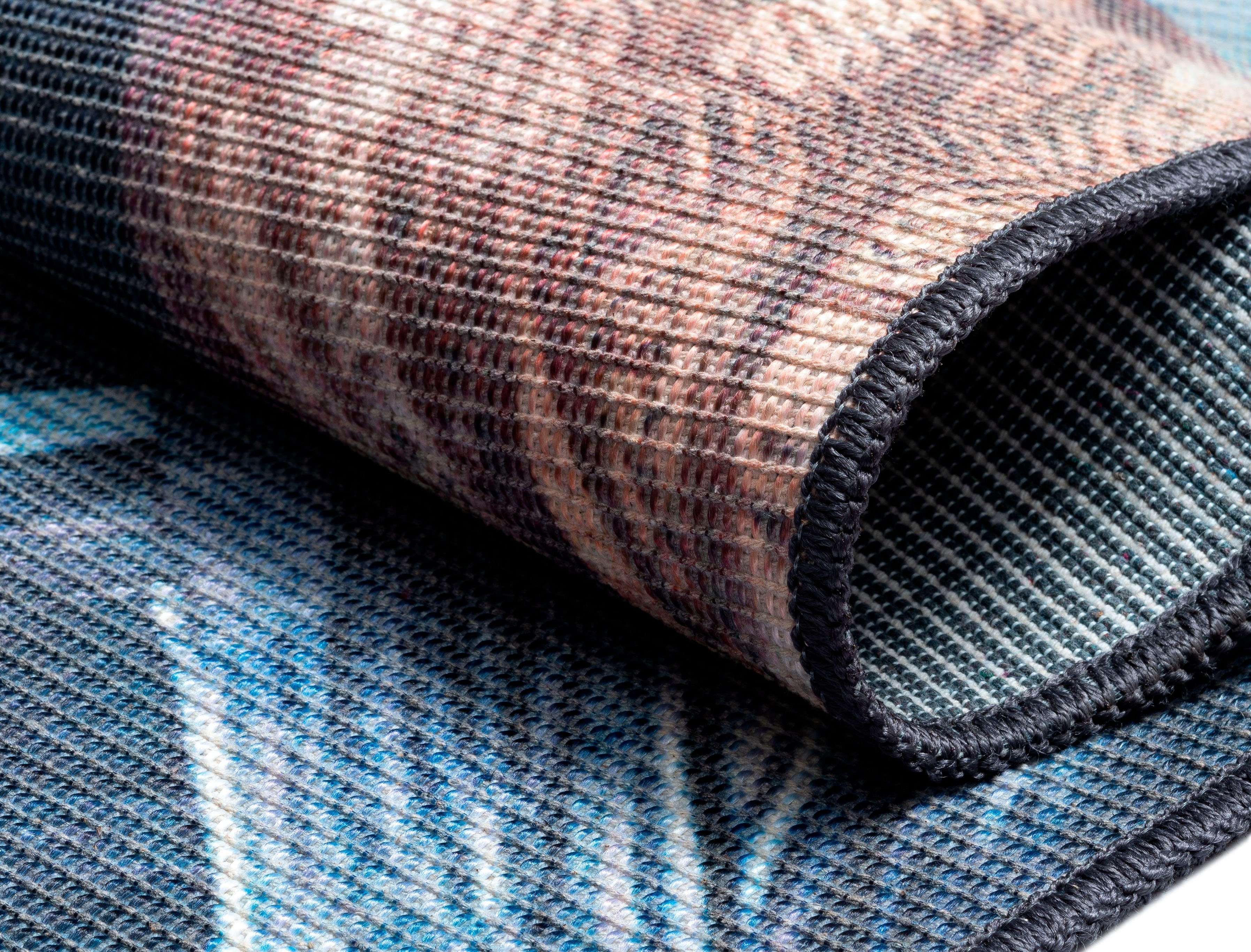 Myflair Möbel & Accessoires Vloerkleed Luc bedrukt, veren, modern ontwerp, geschikt voor binnen- en buitengebruik, wasbaar