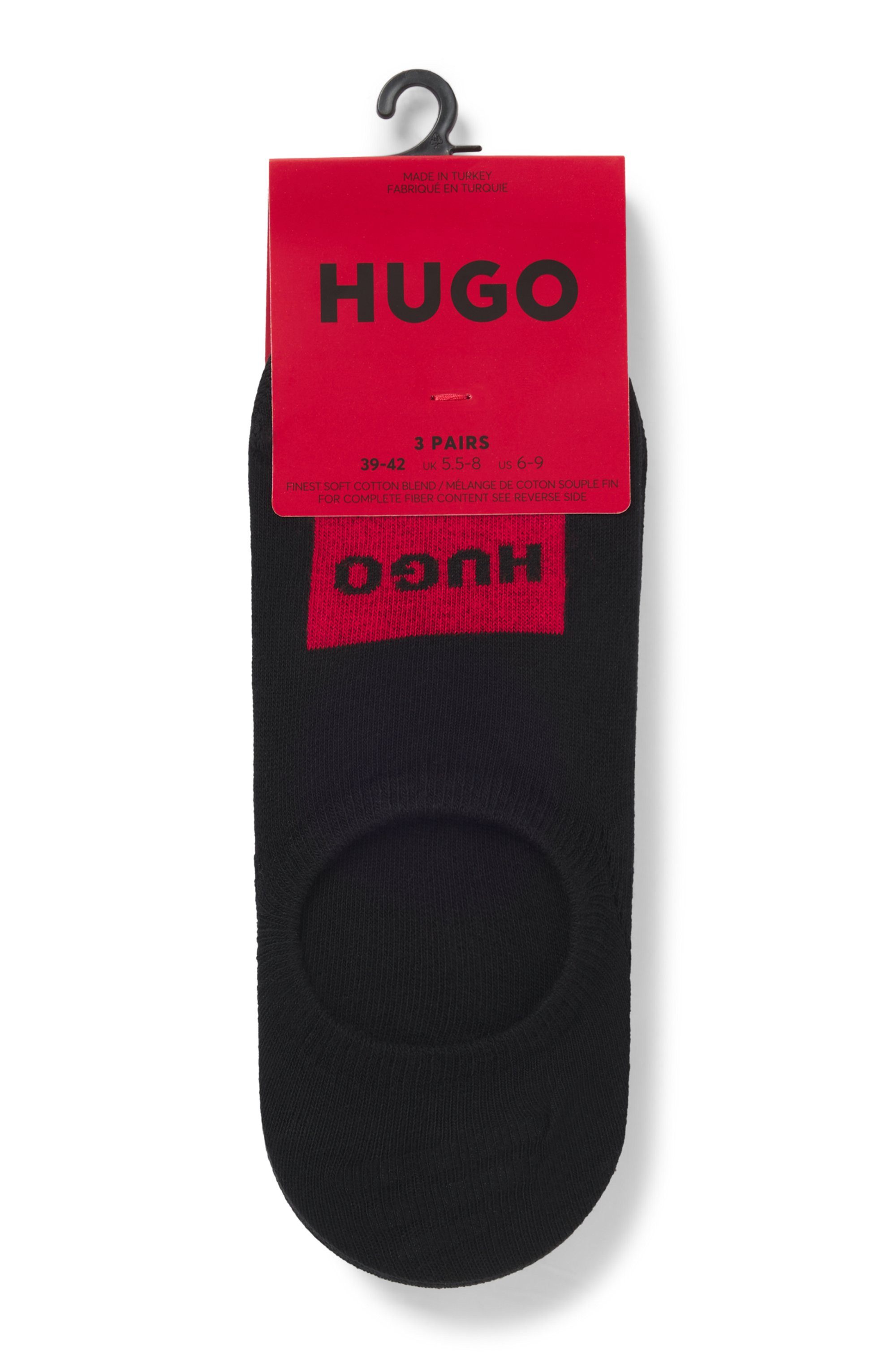 HUGO underwear Vrijetijdssokken 3P LC LABEL CC met geborduurd logo (set, 3 paar)