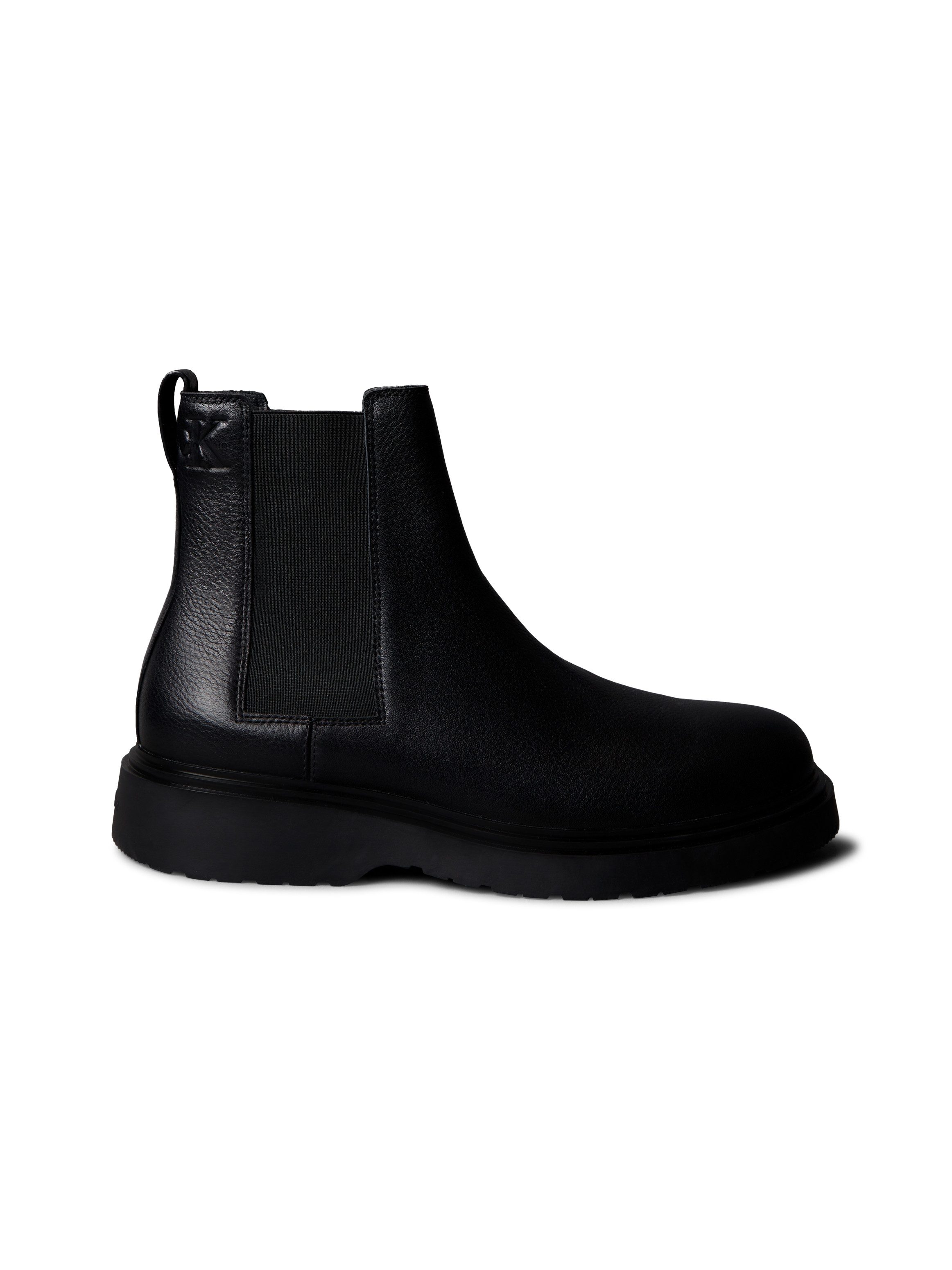Calvin Klein Chelsea-boots COMBAT ESS CHELSEA BOOT LTH Klassieke enkellaars, instaplaarzen met stretch inzetstukken
