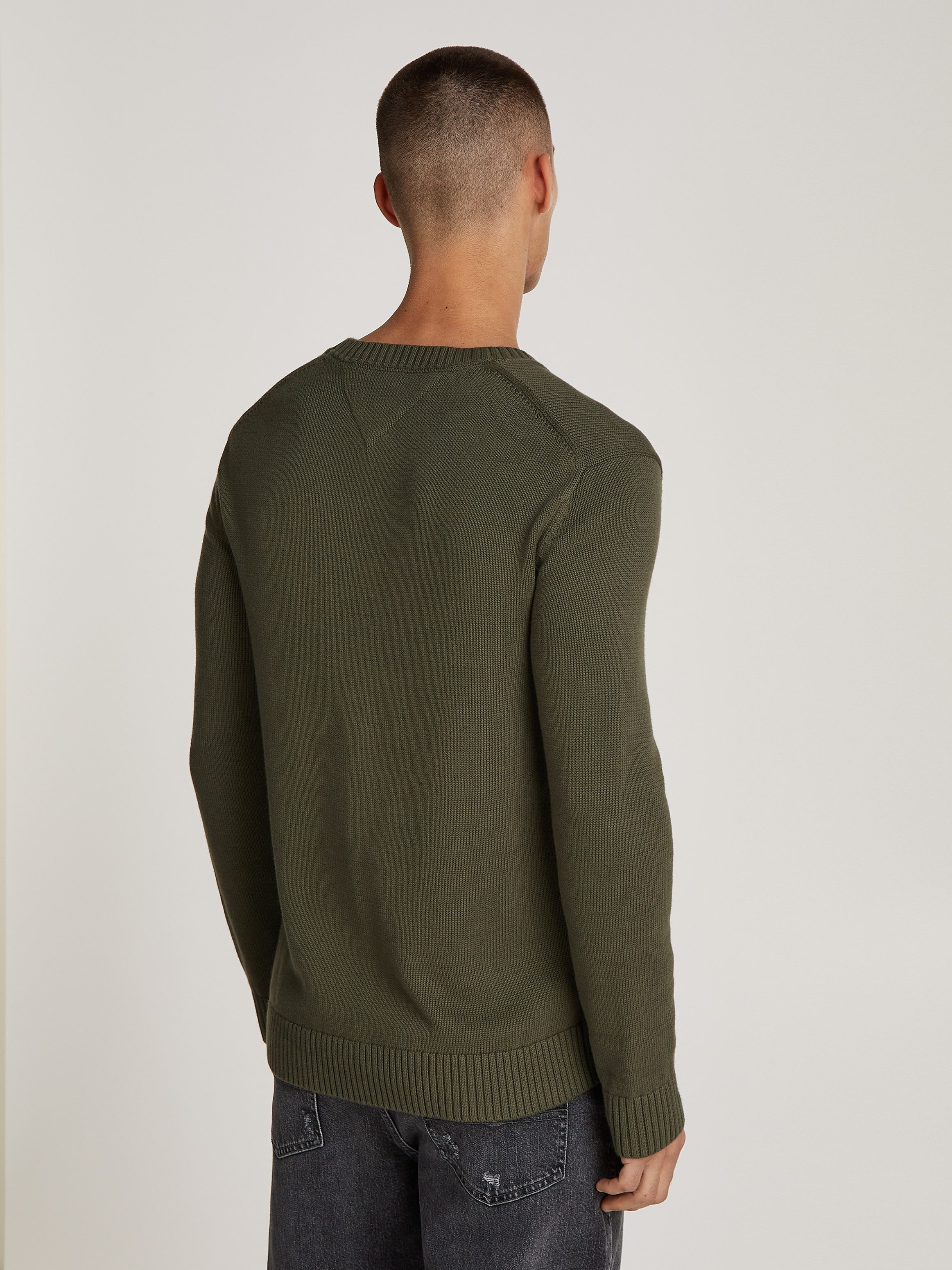 TOMMY JEANS Gebreide trui TJM SLIM ESSNTLS C-NECK SWEATER