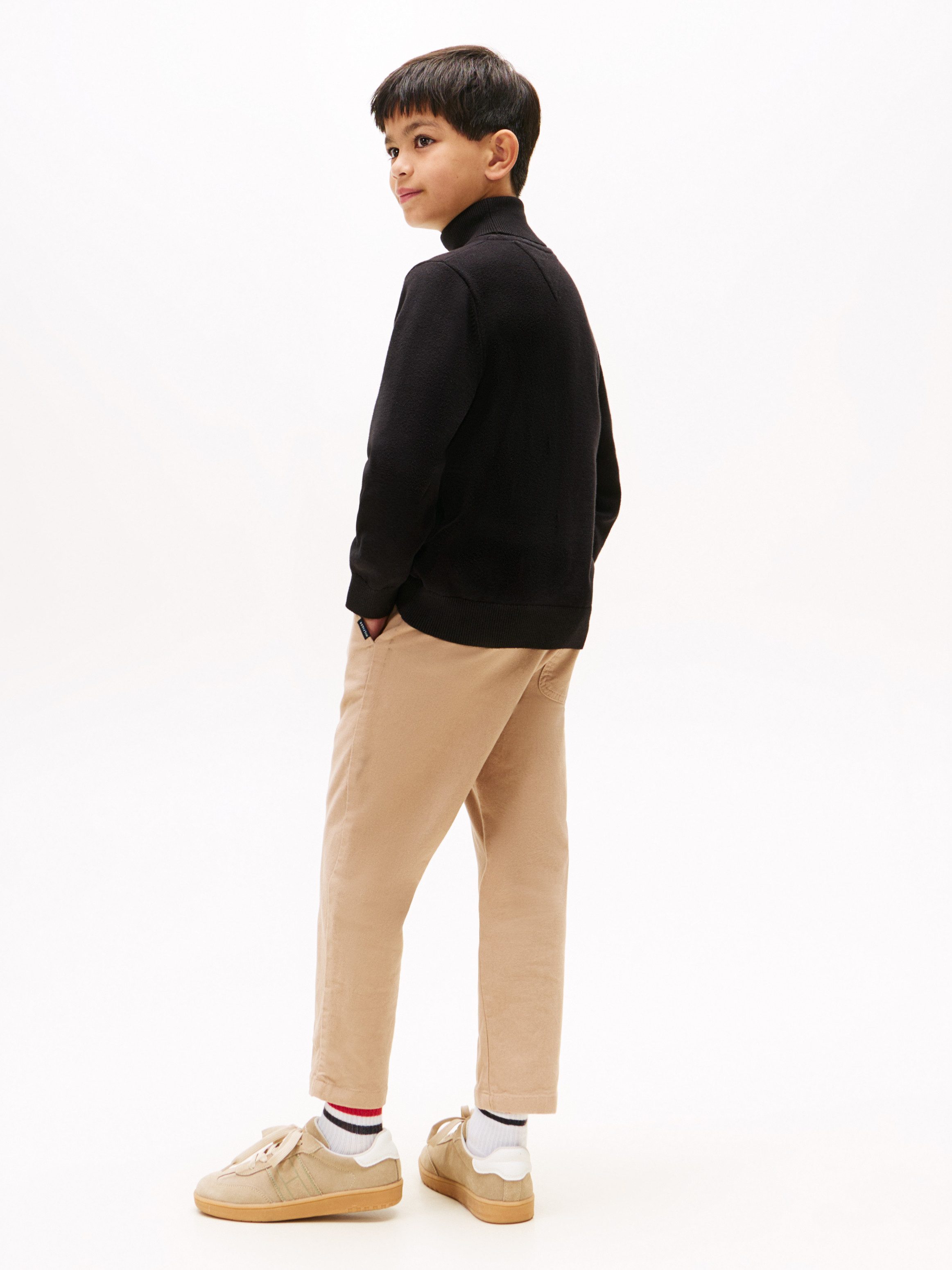 Tommy Hilfiger Gebreide trui COTTON TURTLE NECK SWEATER