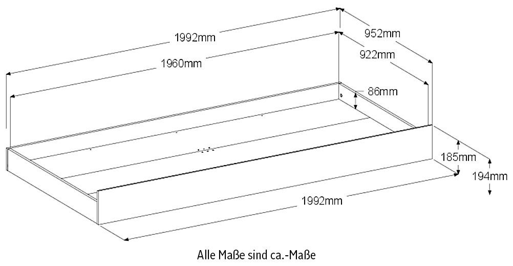 Parisot Stapelbed Bibop, anti-sliptreden optioneel met lade of extra ligoppervlak