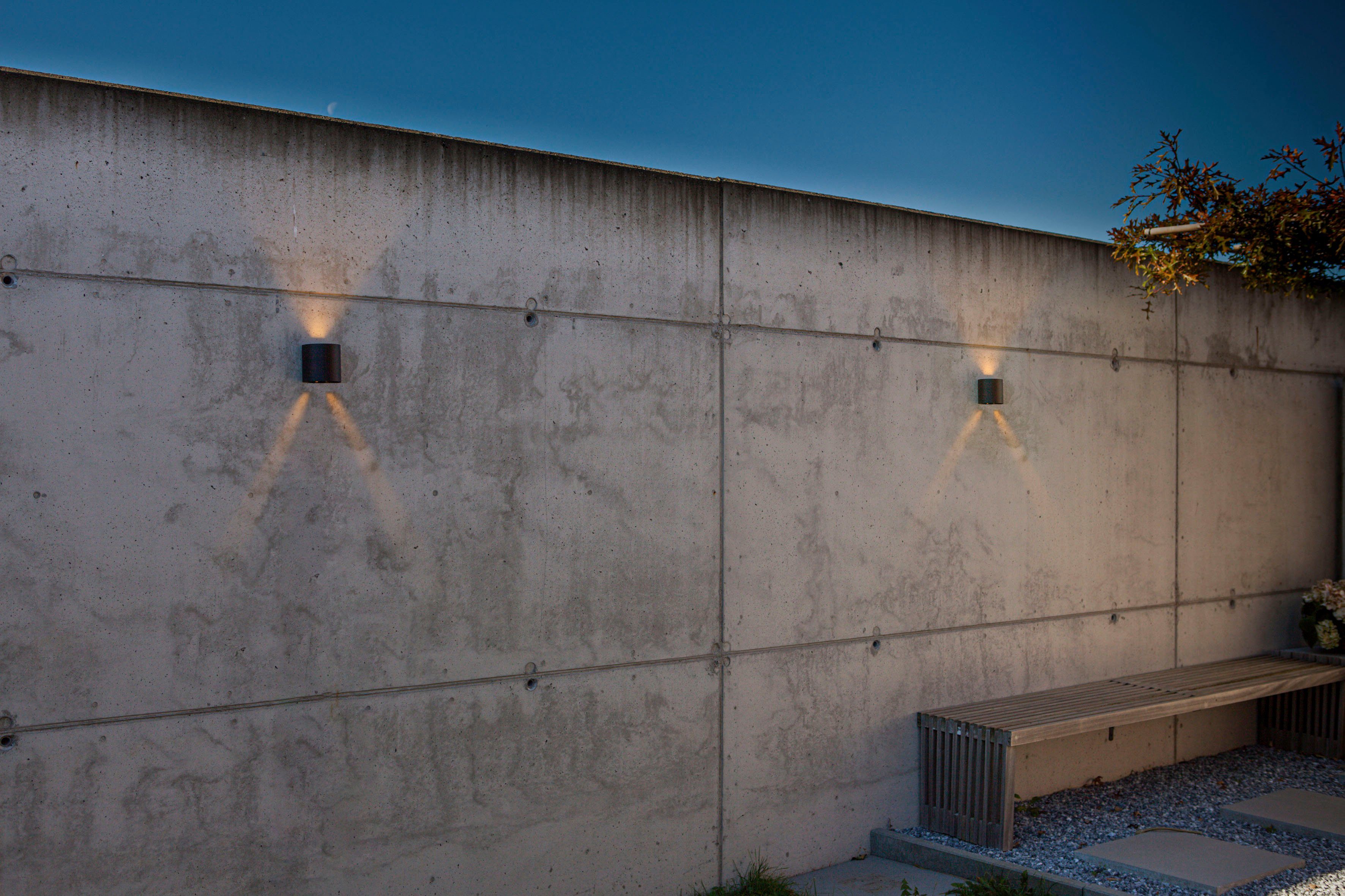 LUTEC Ledwandlamp voor buiten GEMINI BEAMS Lichtbundel verstelbaar (1 stuk)