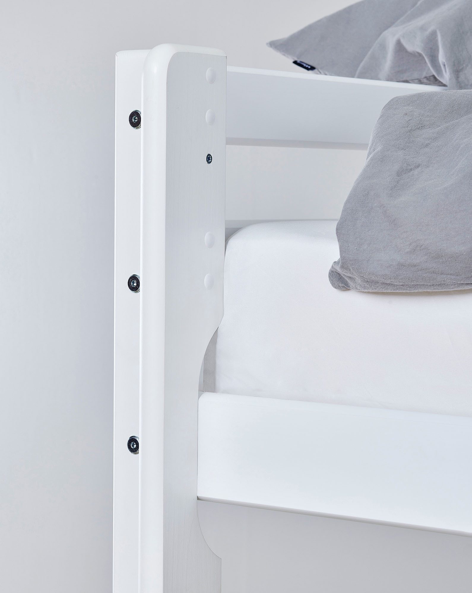 Hoppekids Hoogslaper Hochbett 90x200cm mit Schreibtisch, umbaubar zu Einzelbett 90x200 met bureau, om te bouwen