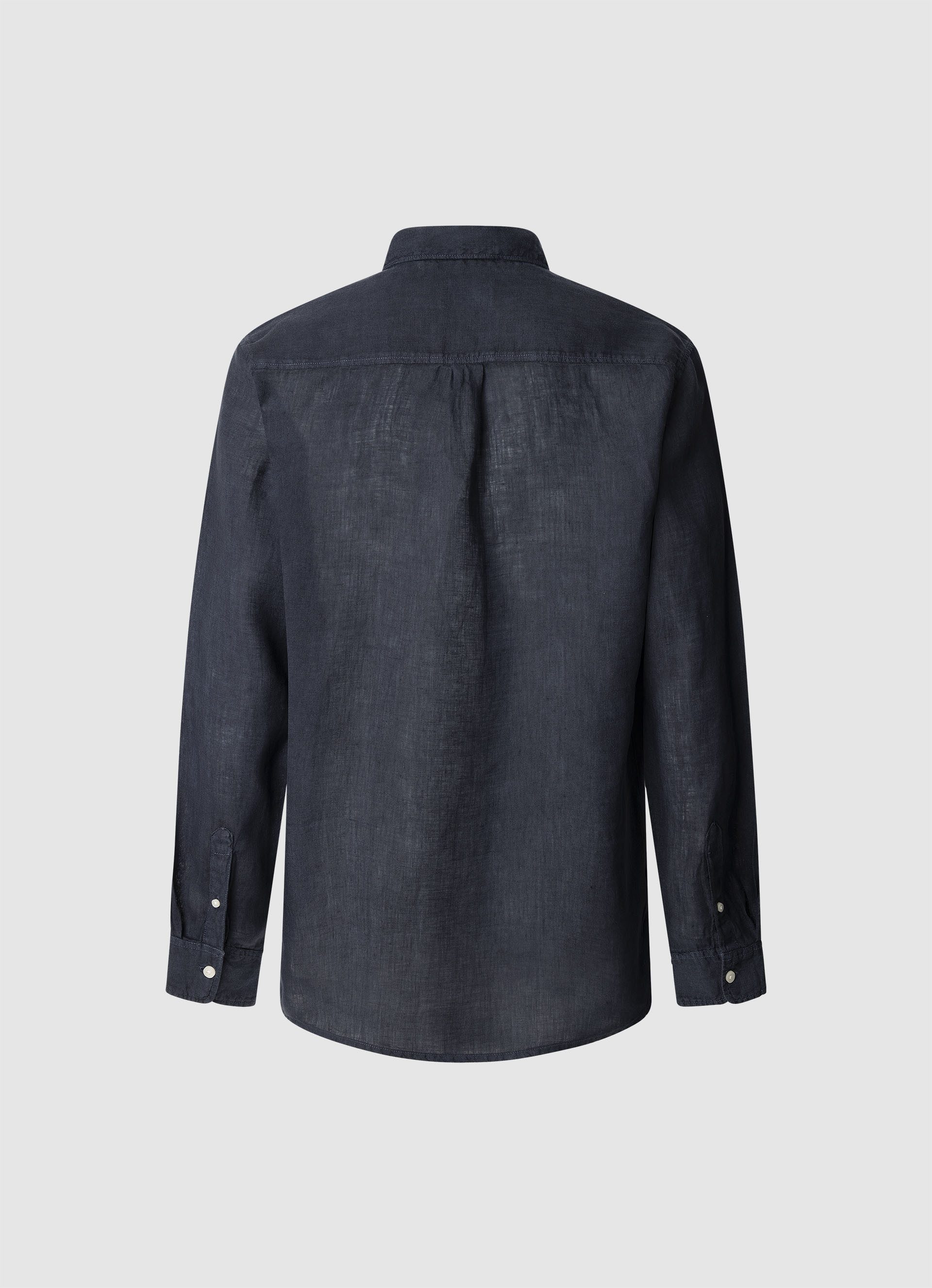 Pepe Jeans Overhemd met lange mouwen Arnau van een linnenmix