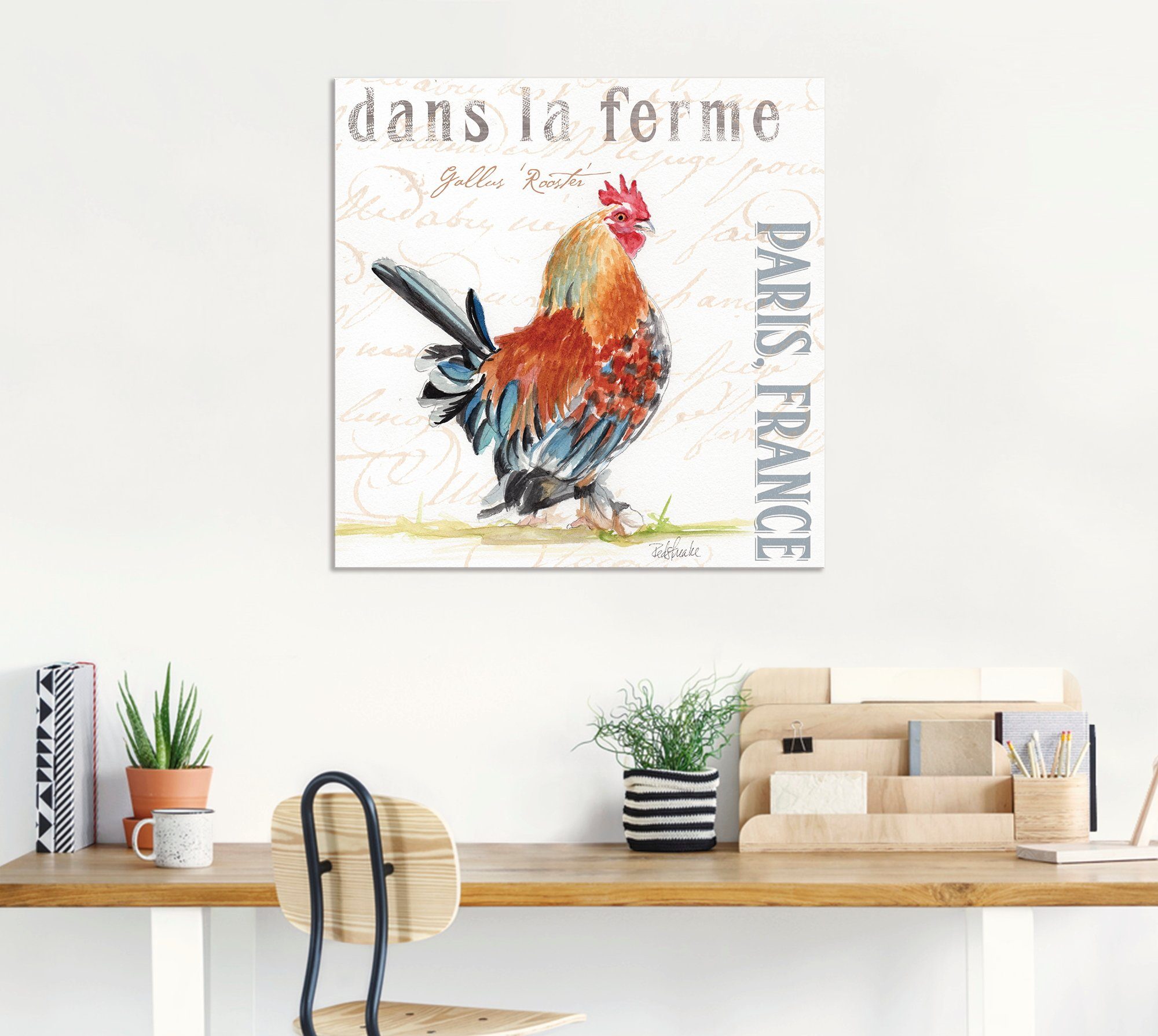 Artland Artprint op linnen De farm II gespannen op een spieraam