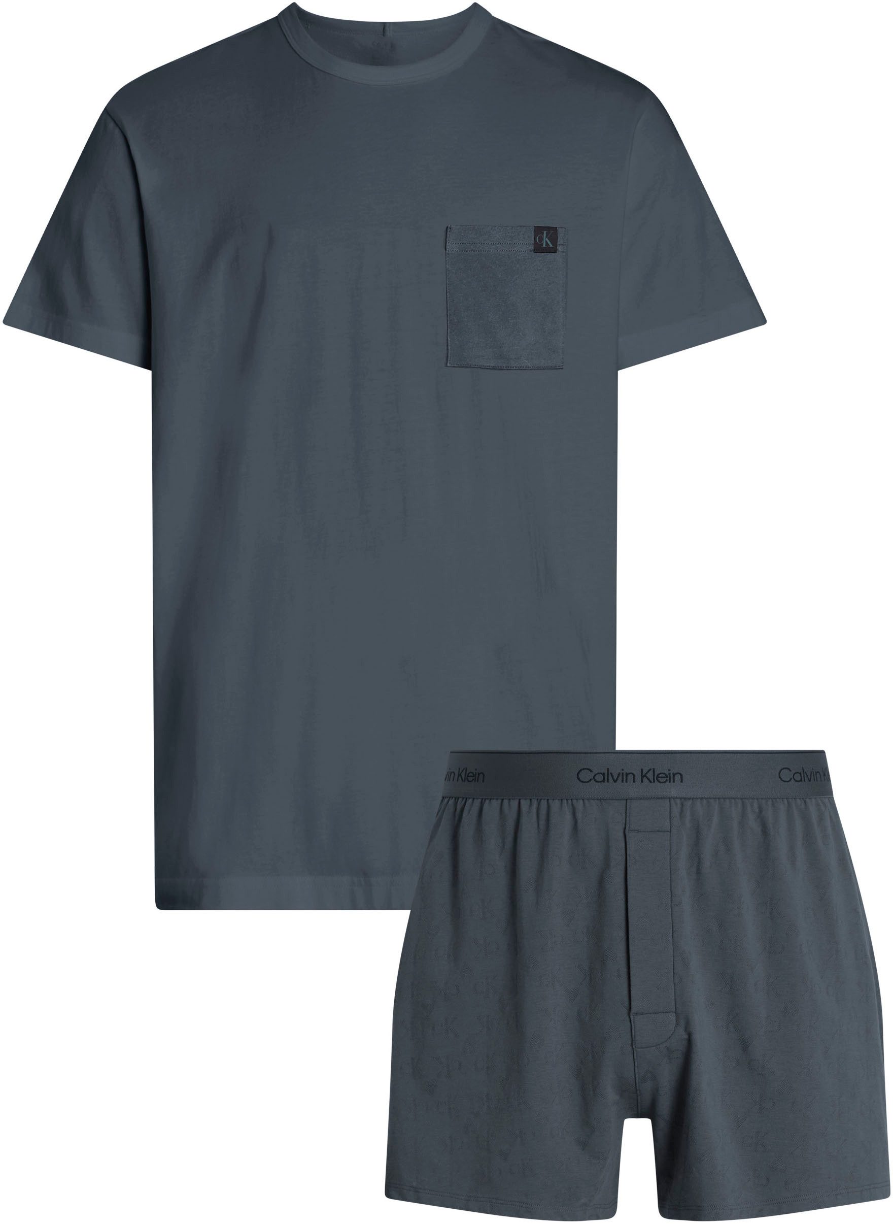 Calvin Klein Shortama S/S BOXER SET (set, 2-delig)