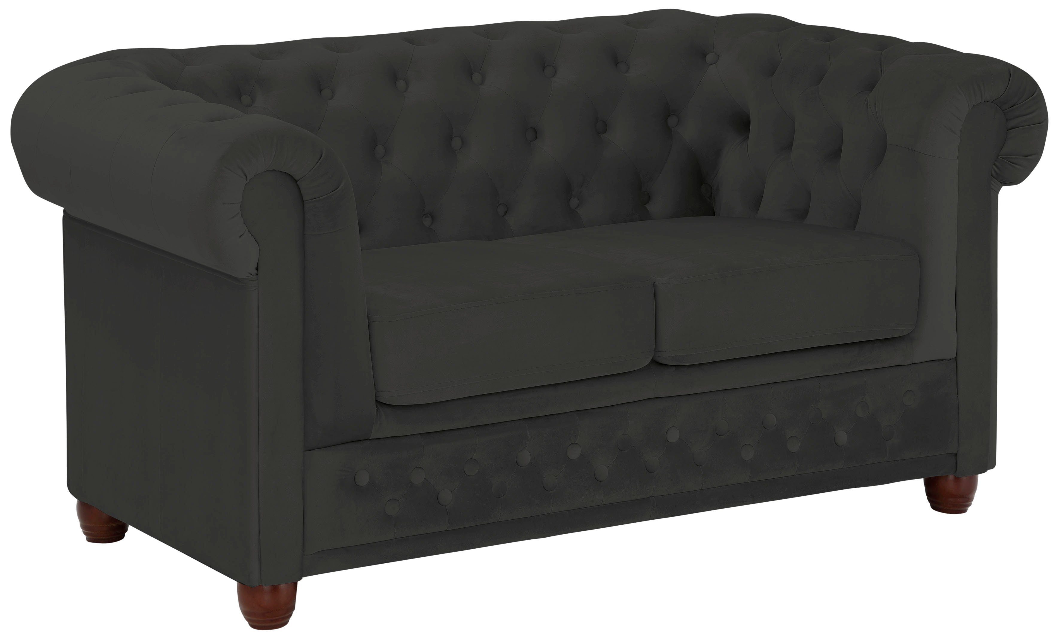 Home affaire Chesterfield-bank New Castle met hoogwaardige capitonnage in chesterfield-design, bxdxh: 148x86x72