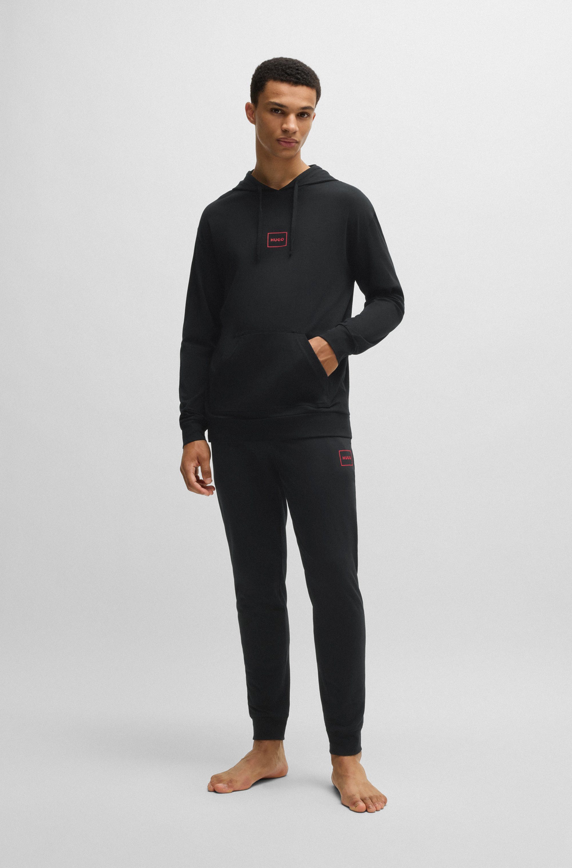 HUGO underwear Hoodie met merklabel
