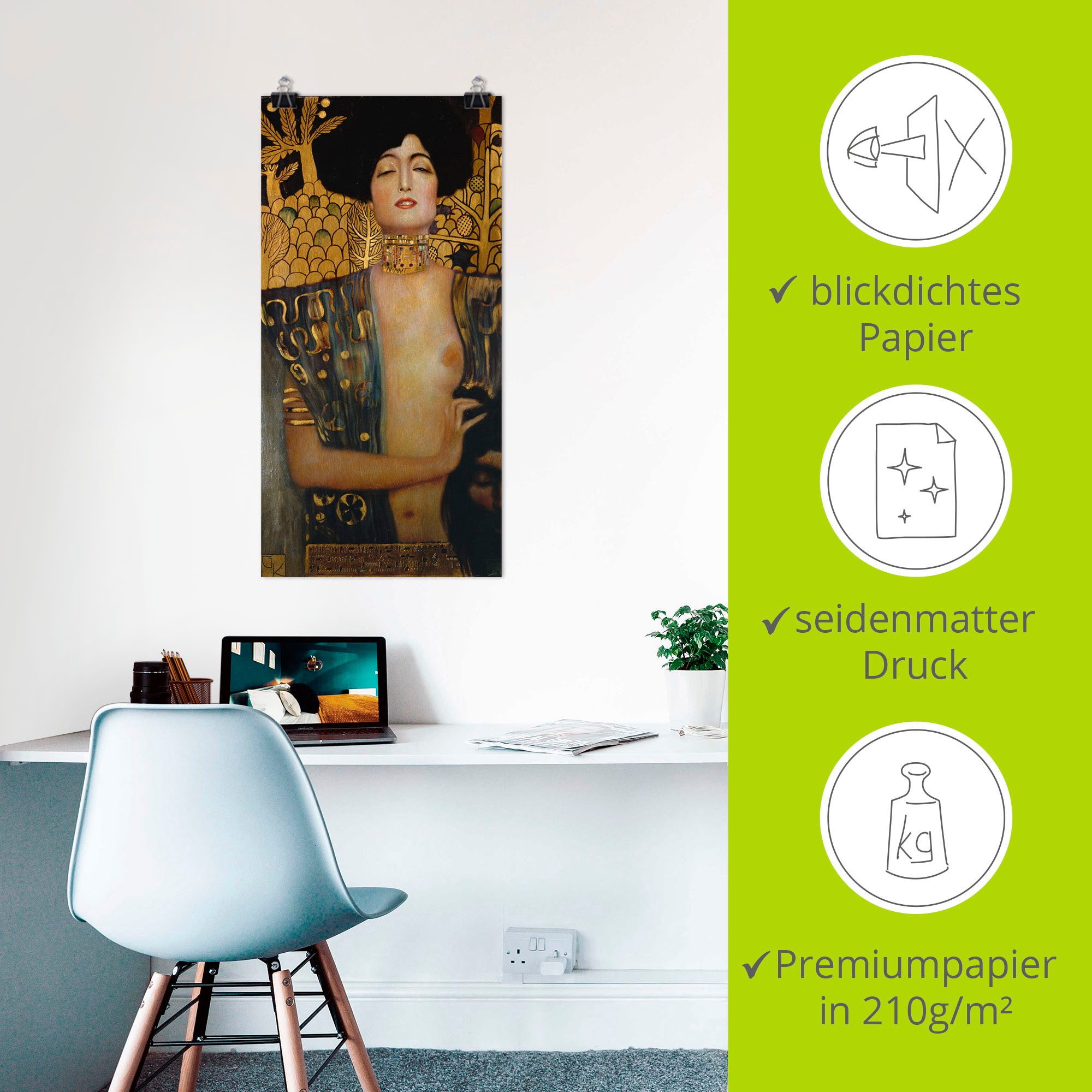 Artland Artprint Judith I., 1901 als artprint op linnen, poster in verschillende formaten maten