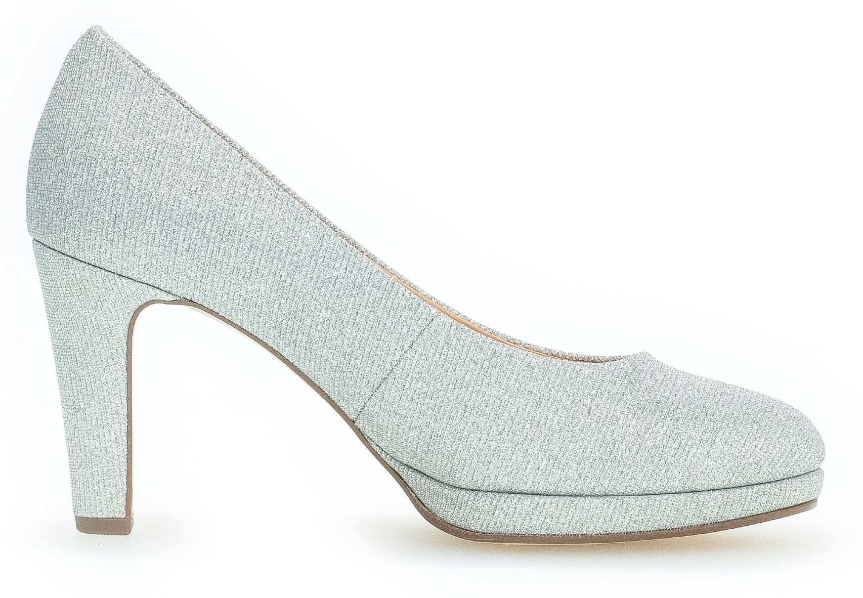 Gabor Pumps , avondschoen, feestelijke schoen, trechterhak, in glinsterende look