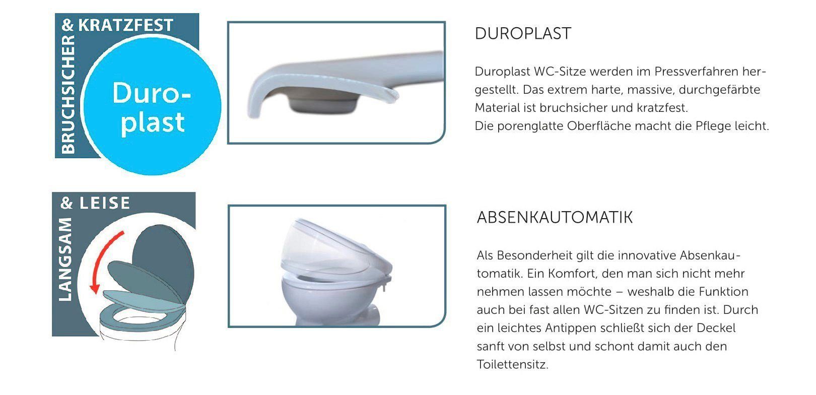 Eisl Toiletzitting Mozaïek Duroplast, softclosemechanisme, max. belasting van de toiletbril 150 kg