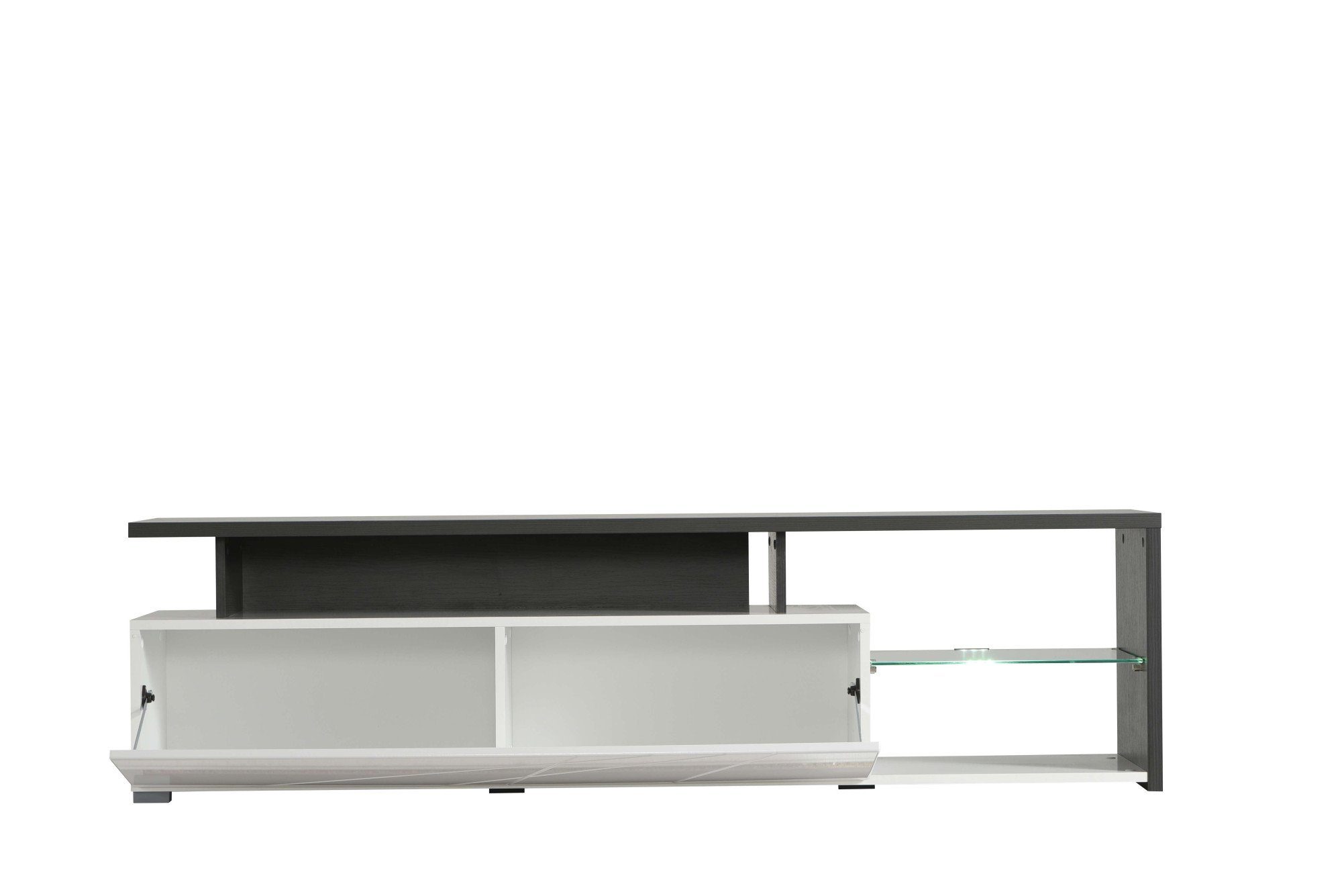 INOSIGN Tv-meubel Arctic TV-Board TV-kast, Br. 170 cm, met en zonder LED-verlichting, front met frezing