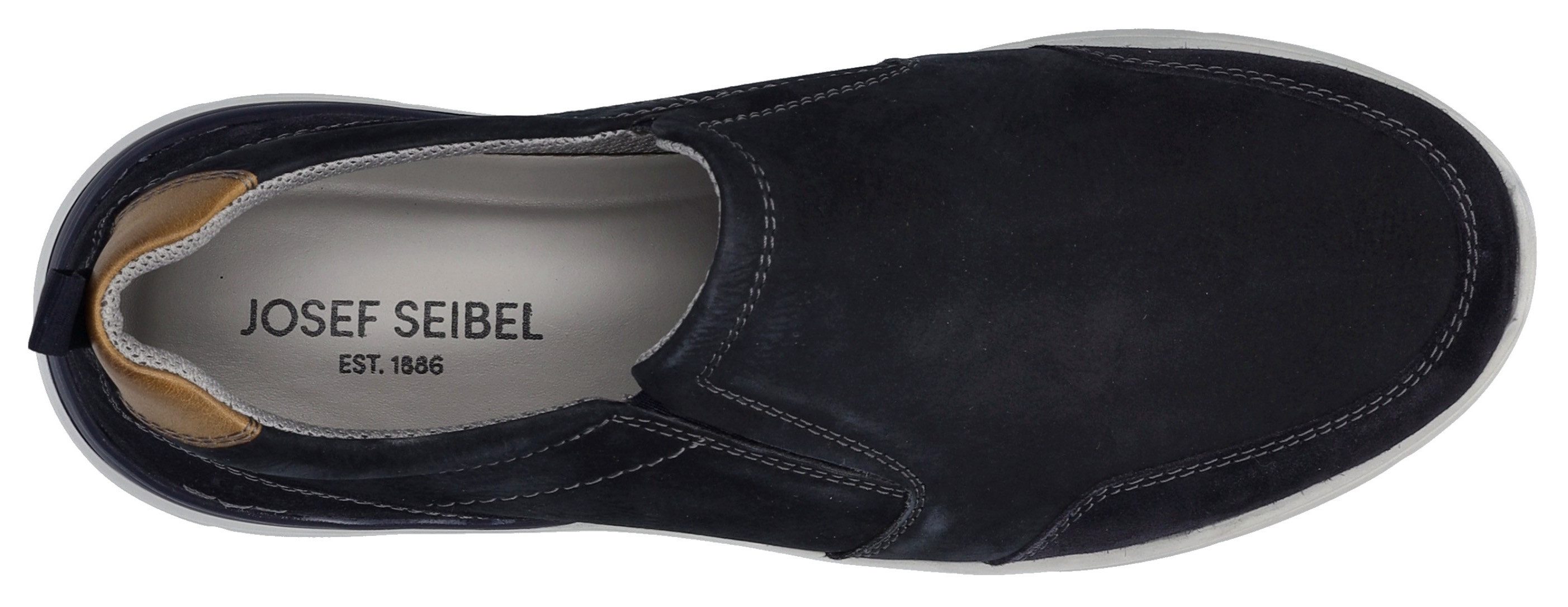 Josef Seibel Slip-on sneakers Wales 04 , slippers, comfortabele schoen, instapschoen met elastische gummizone