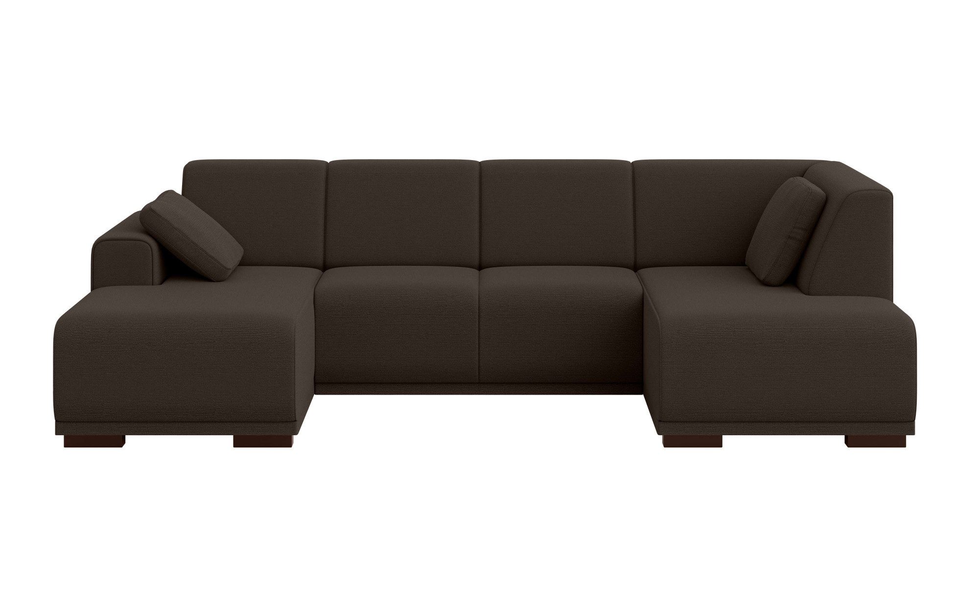 Home affaire Zithoek BORNHOLM U-vorm met chaise longue rechts/links, B/D/H: 300/162/85 cm U-vorm met golvende ondervering, chaise longue rechts of links bestelbaar