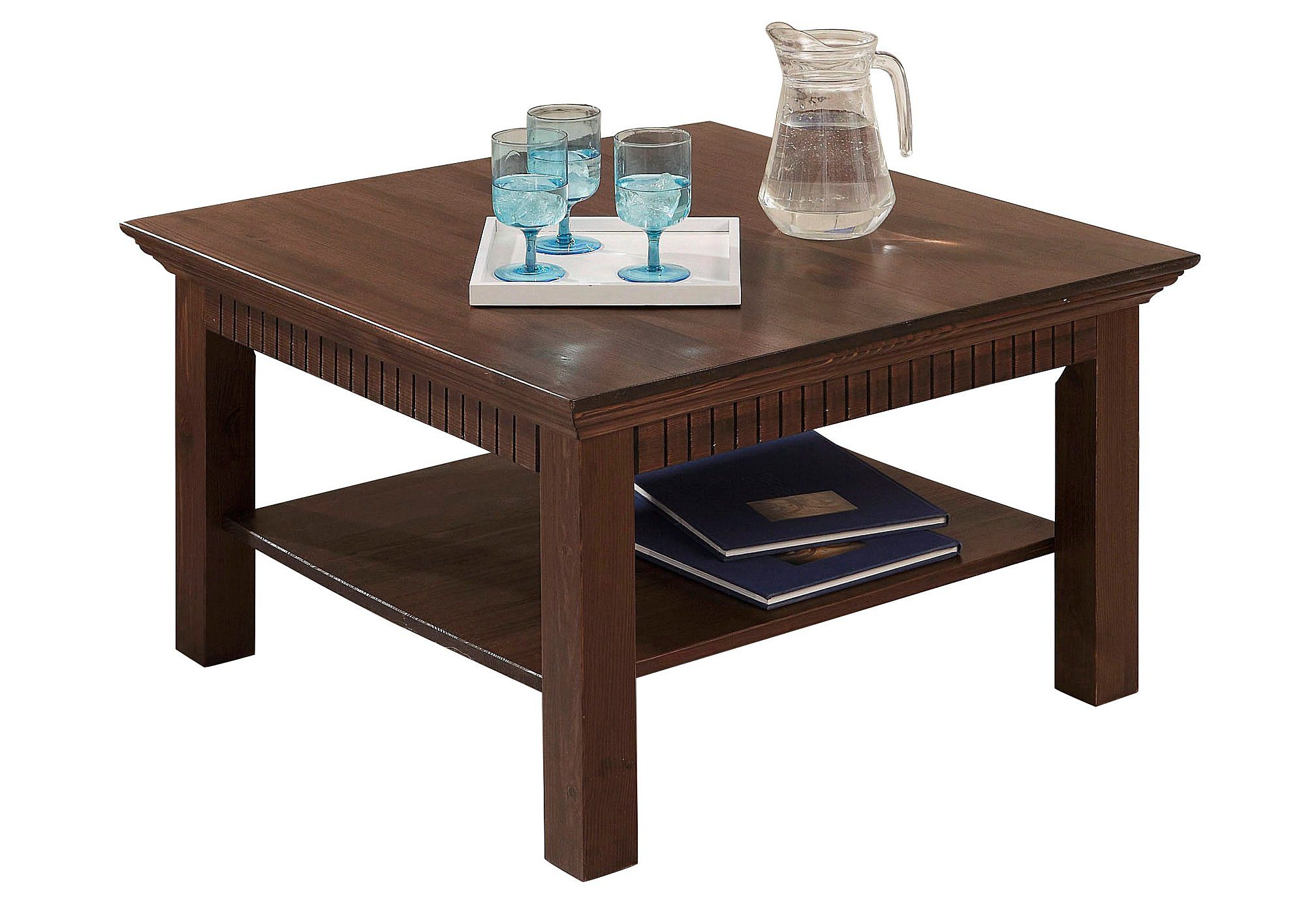 Home affaire Salontafel Lisa Koffietafel, massief grenenhout, B/D/H: 76x76x45 cm