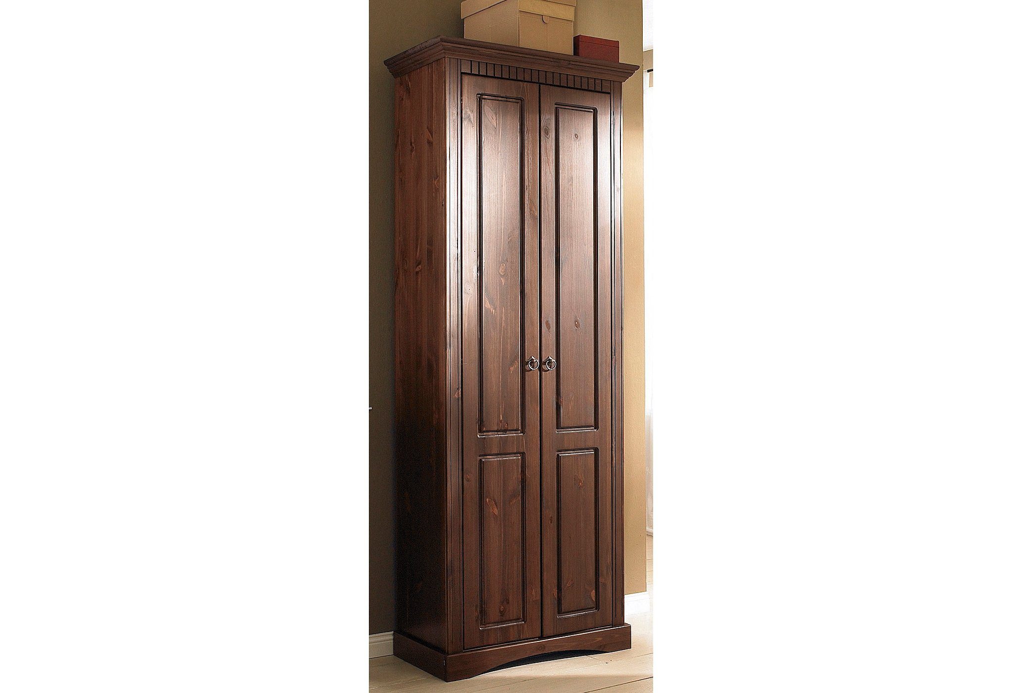 Home affaire Kledingkast Rustiek gemaakt van massief grenen, breedte 71 cm, met cassette-look