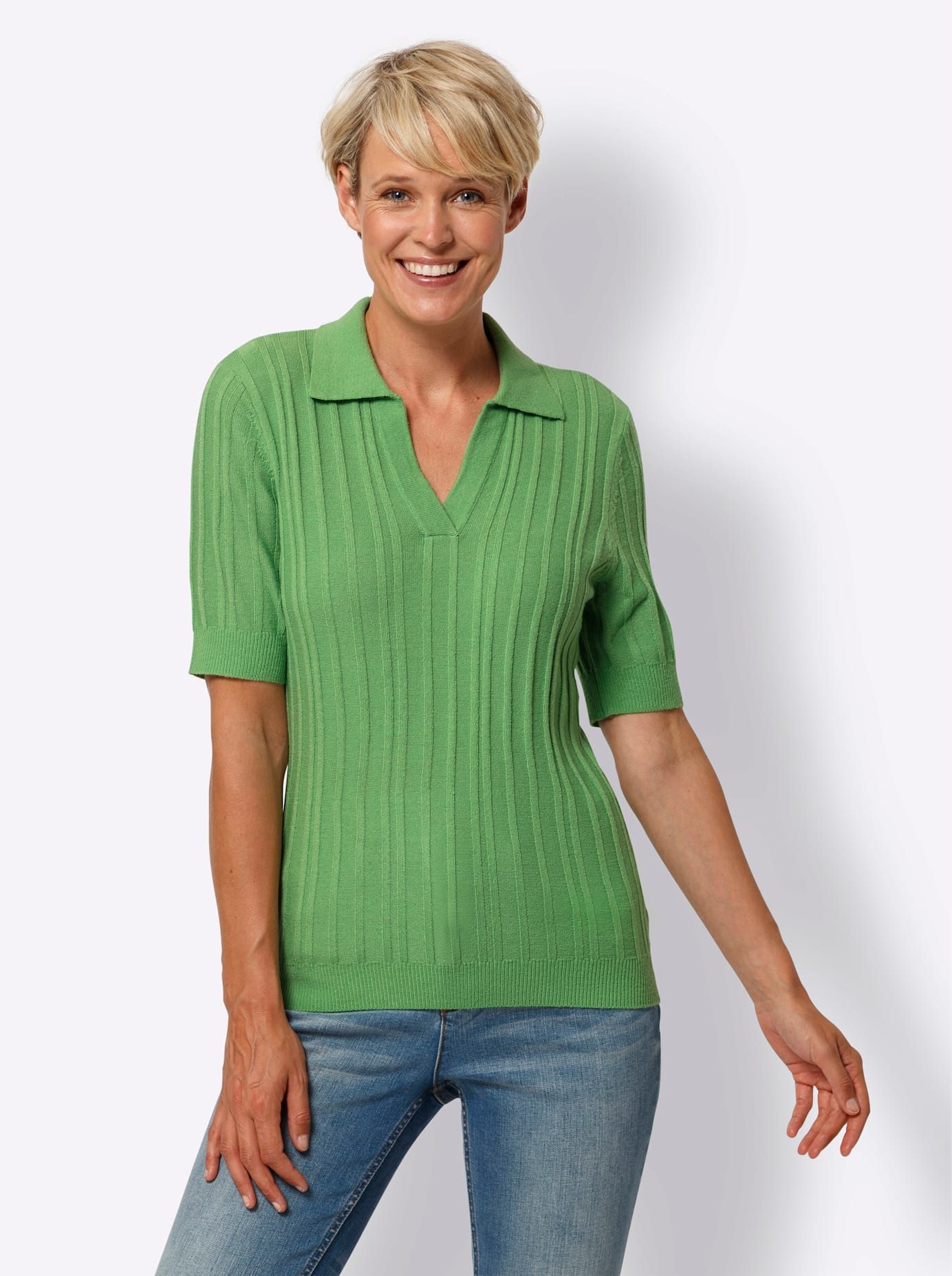 Classic Basics Trui met polokraag Trui met korte mouwen