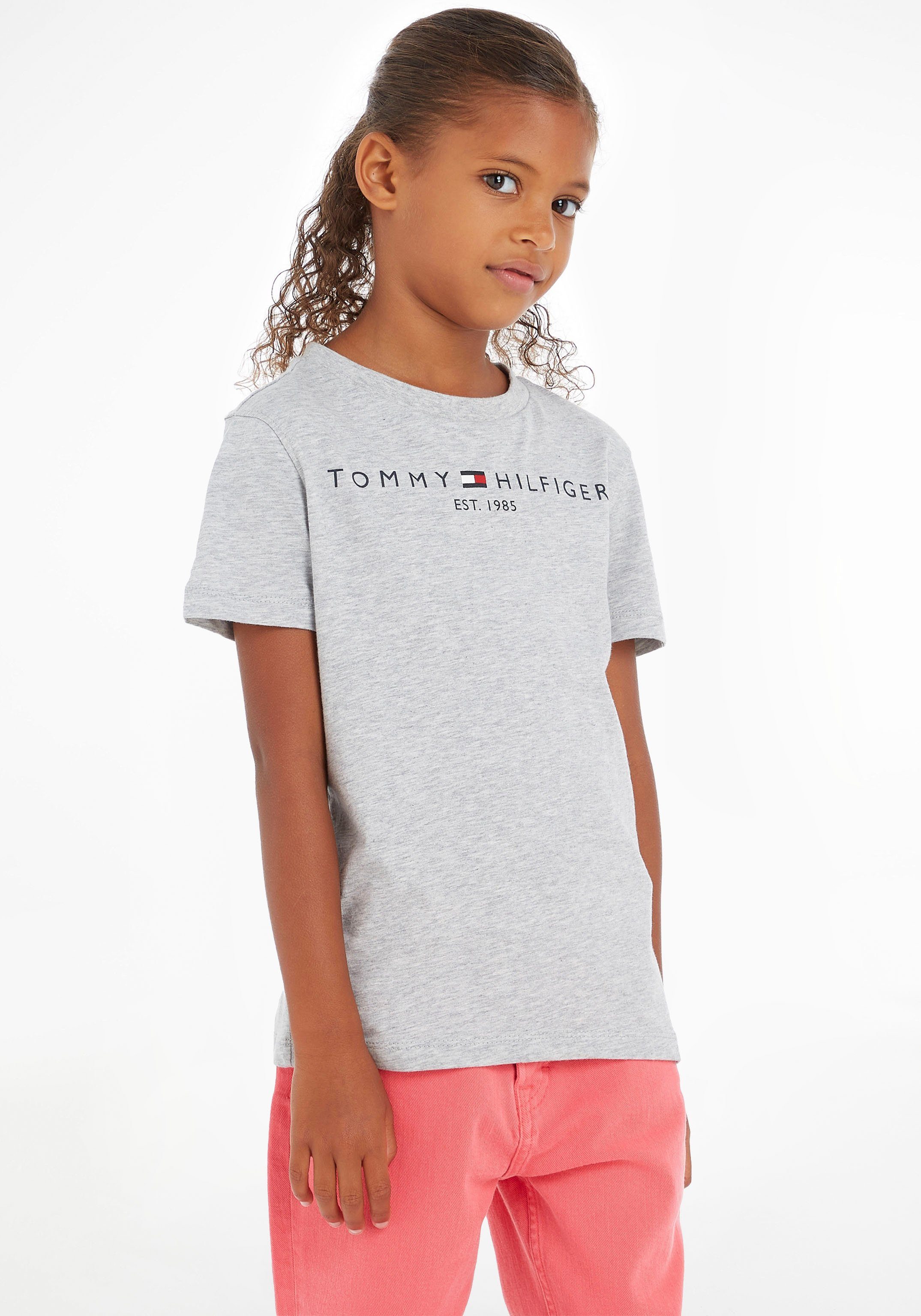 Tommy Hilfiger T-shirt ESSENTIAL TEE Kinderen Kids Junior MiniMe, voor jongens en meisjes jongens t-shirts maat 3/98 grijs